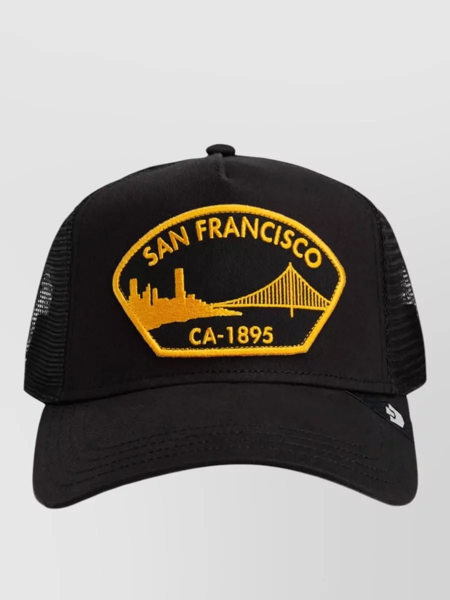 Goorin Bros logo-patch trucker cap
