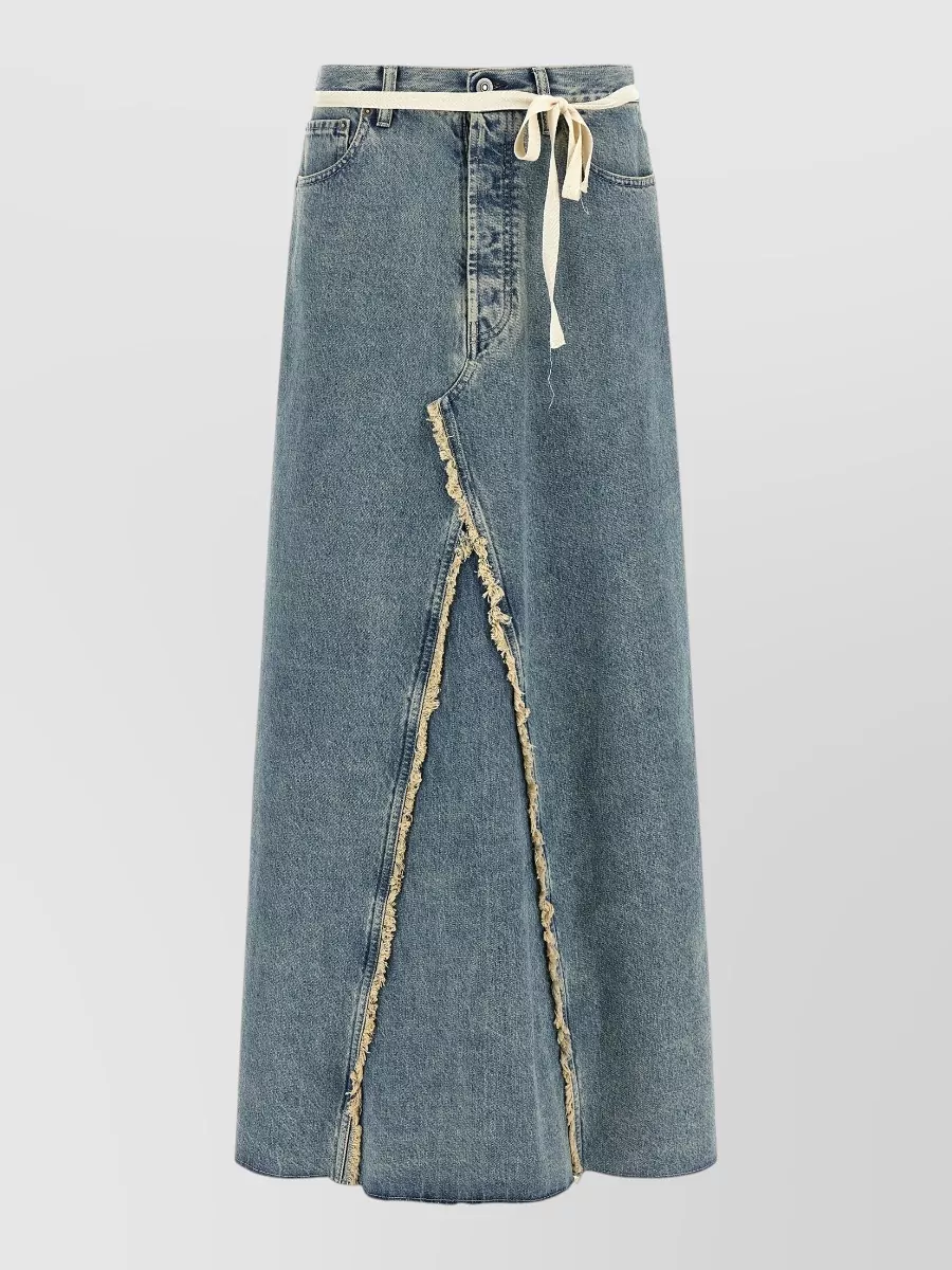 Maison Margiela denim asymmetric maxi skirt