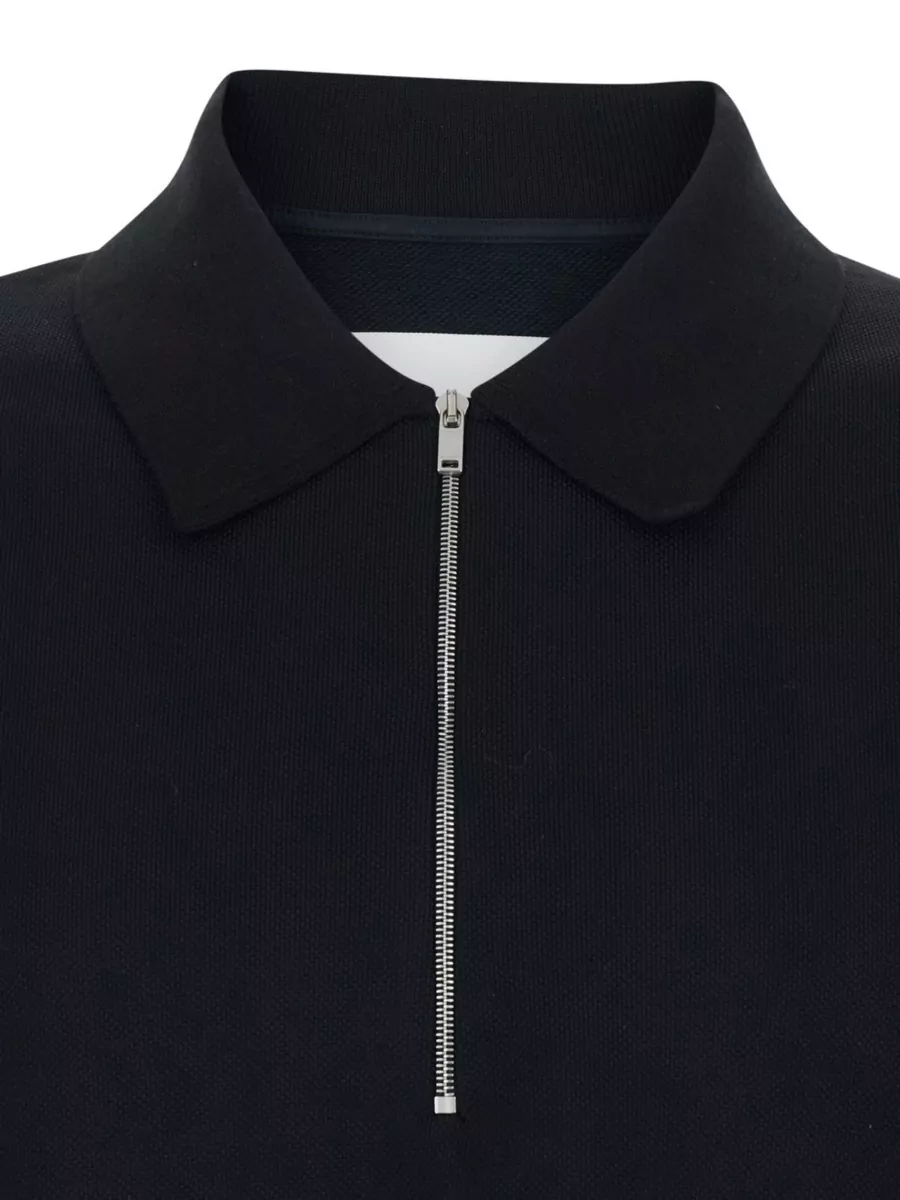 Jil Sander Polo Shirt Straight Cut Collar Short Sleeves