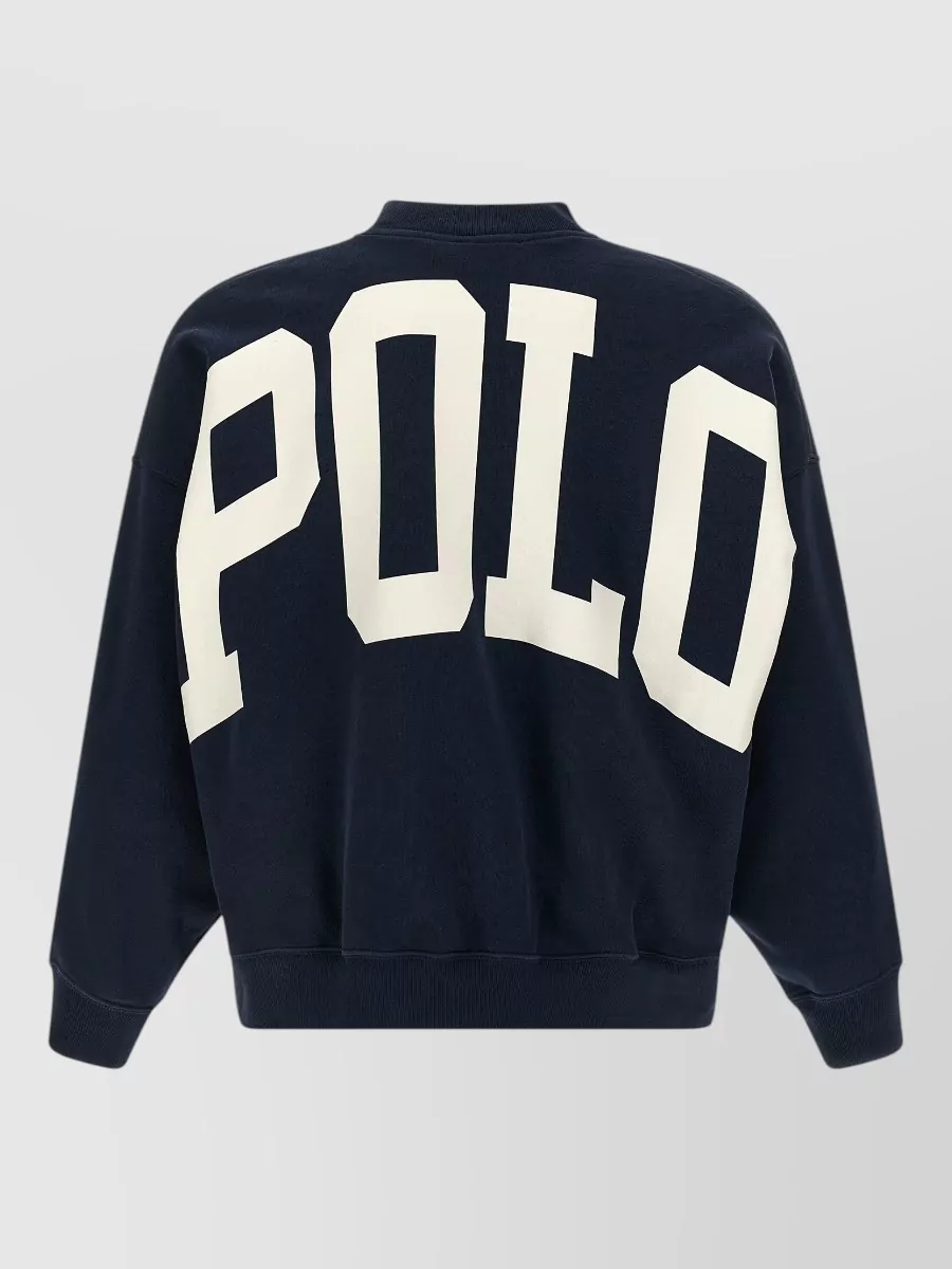 Polo Ralph Lauren Cotton Fleece Logo Print Crew Neck Long Sleeve Sweatshirt