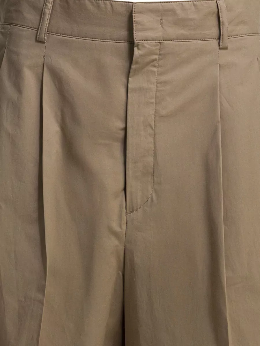 Soeur Organic Cotton Wide-Leg Knee-Length Shorts