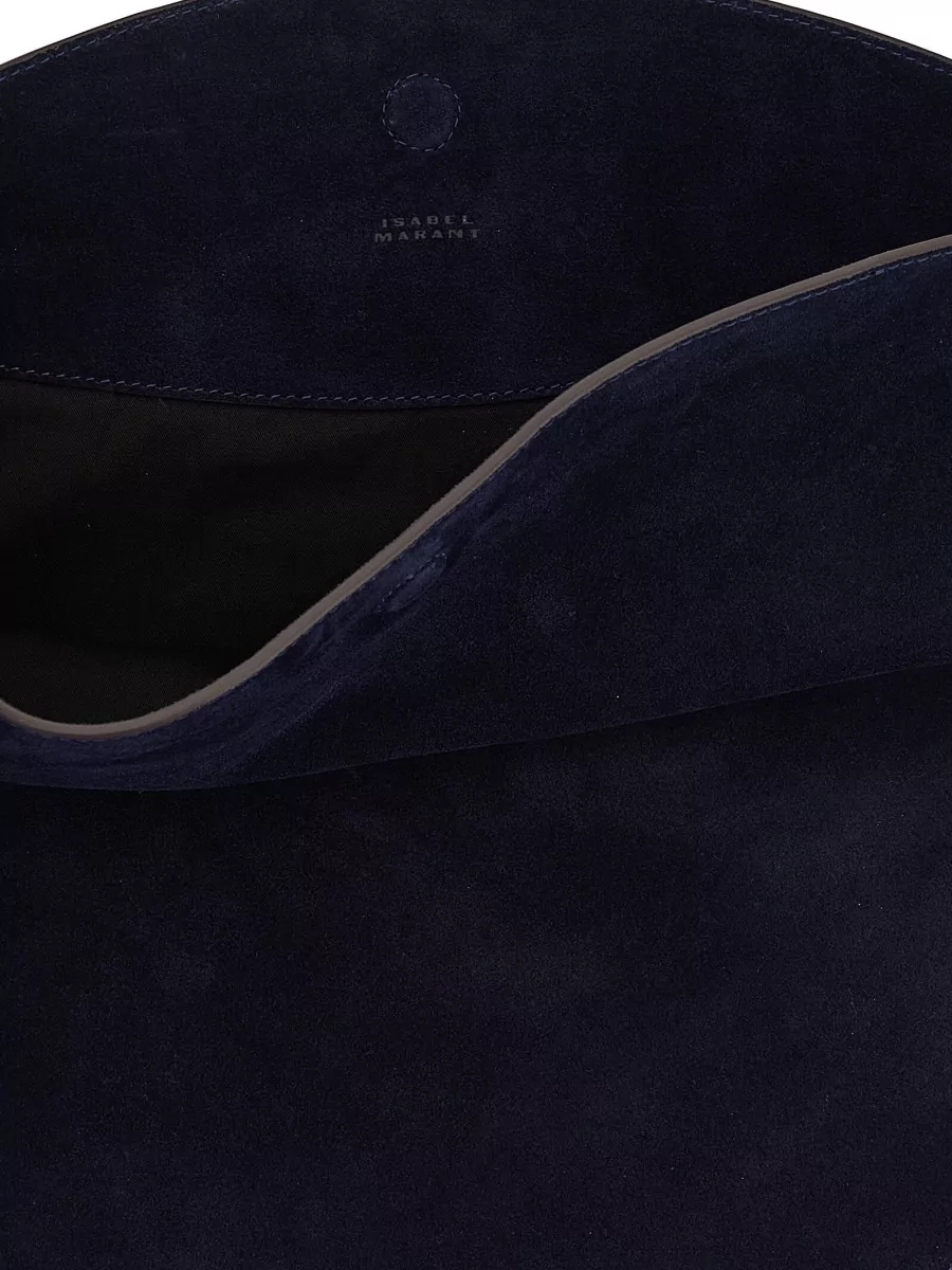 Isabel Marant Oskan Moon Leather Shoulder Bag