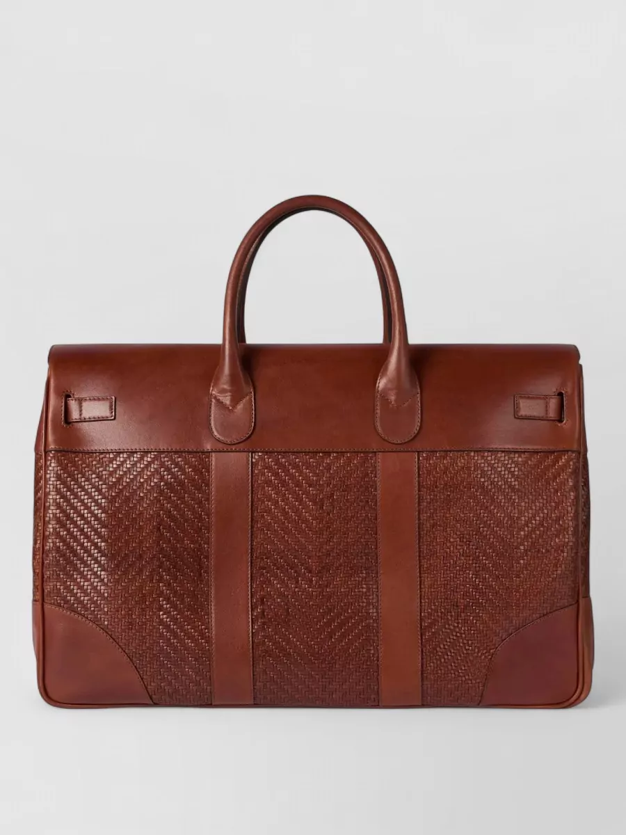 Brunello Cucinelli Leather Travel Bag