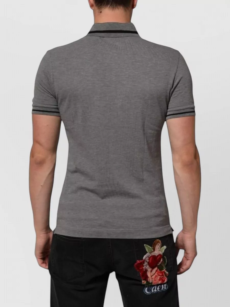Dolce&Gabbana Logo Embroidered Polo Shirt