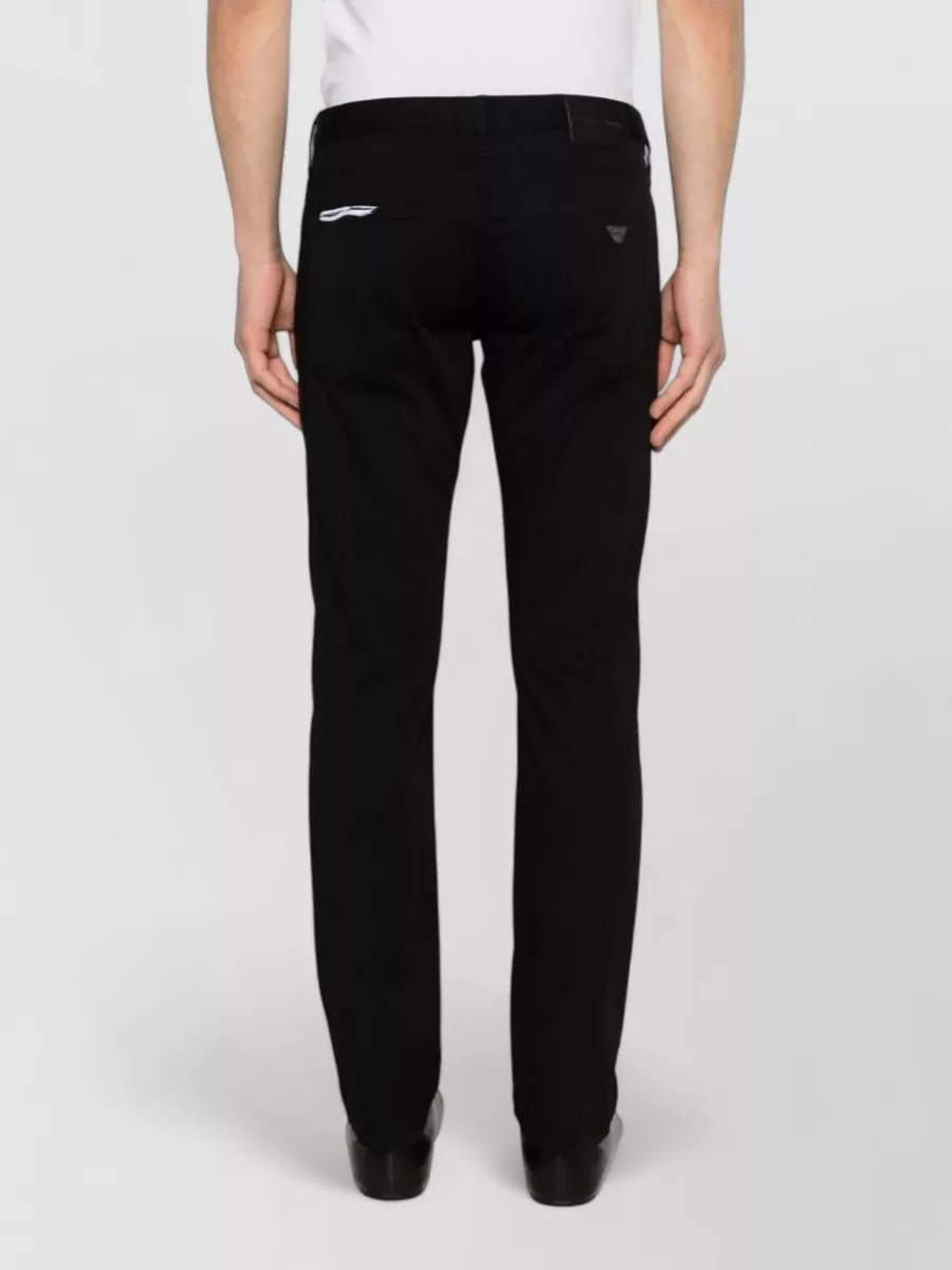 Emporio Armani Slim Cotton Denim Jeans Five Pocket Belt Loops