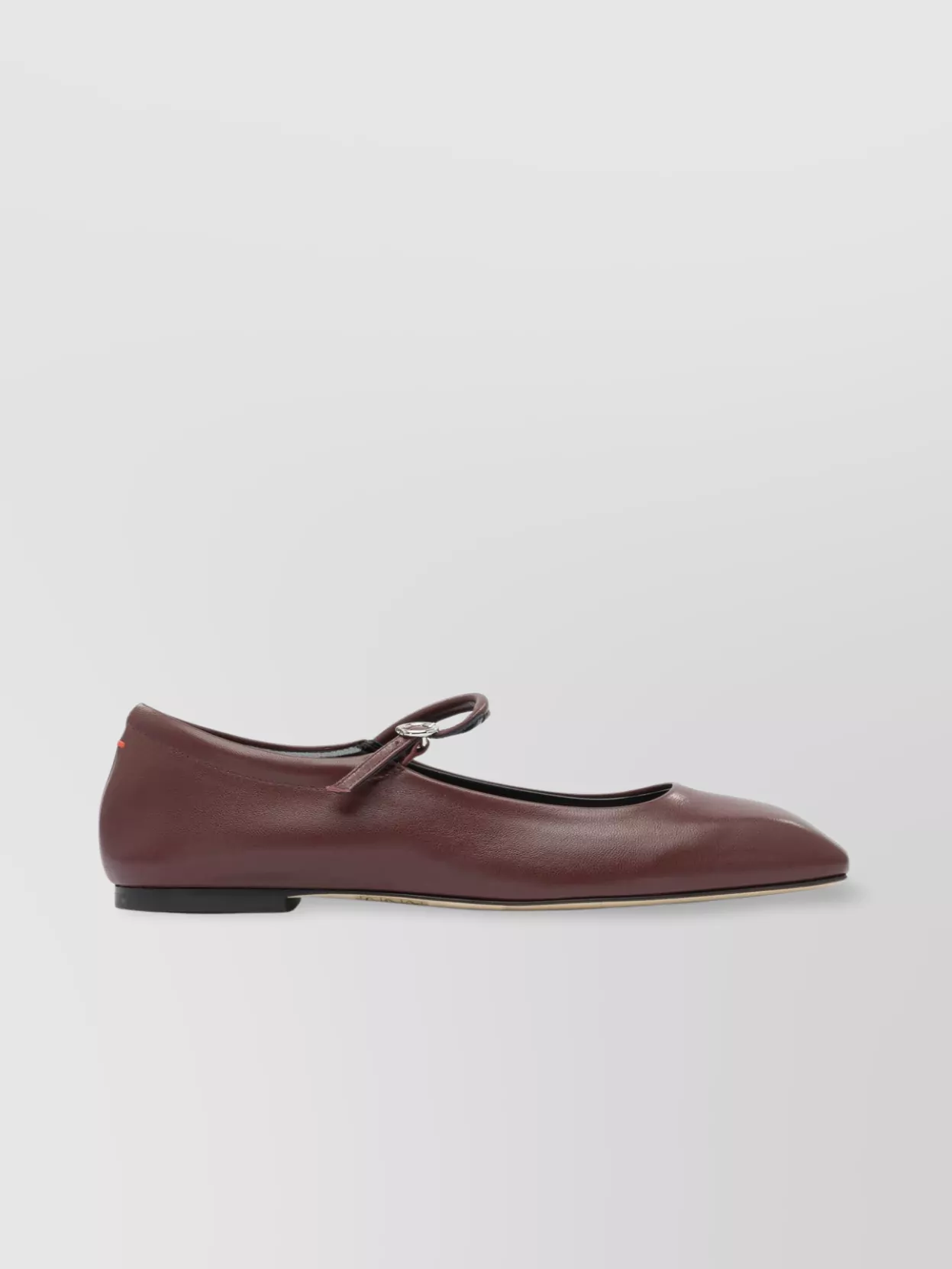 Aeyde Round Toe Buckle Detail Flat Sole Ballerinas