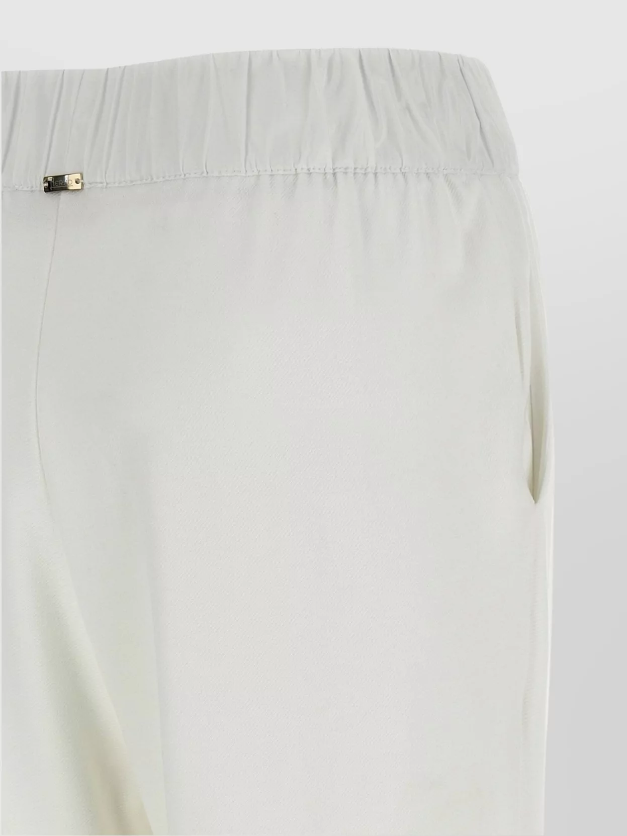 Herno Elastic Waistband Cuffed Hem Side Pockets Trousers
