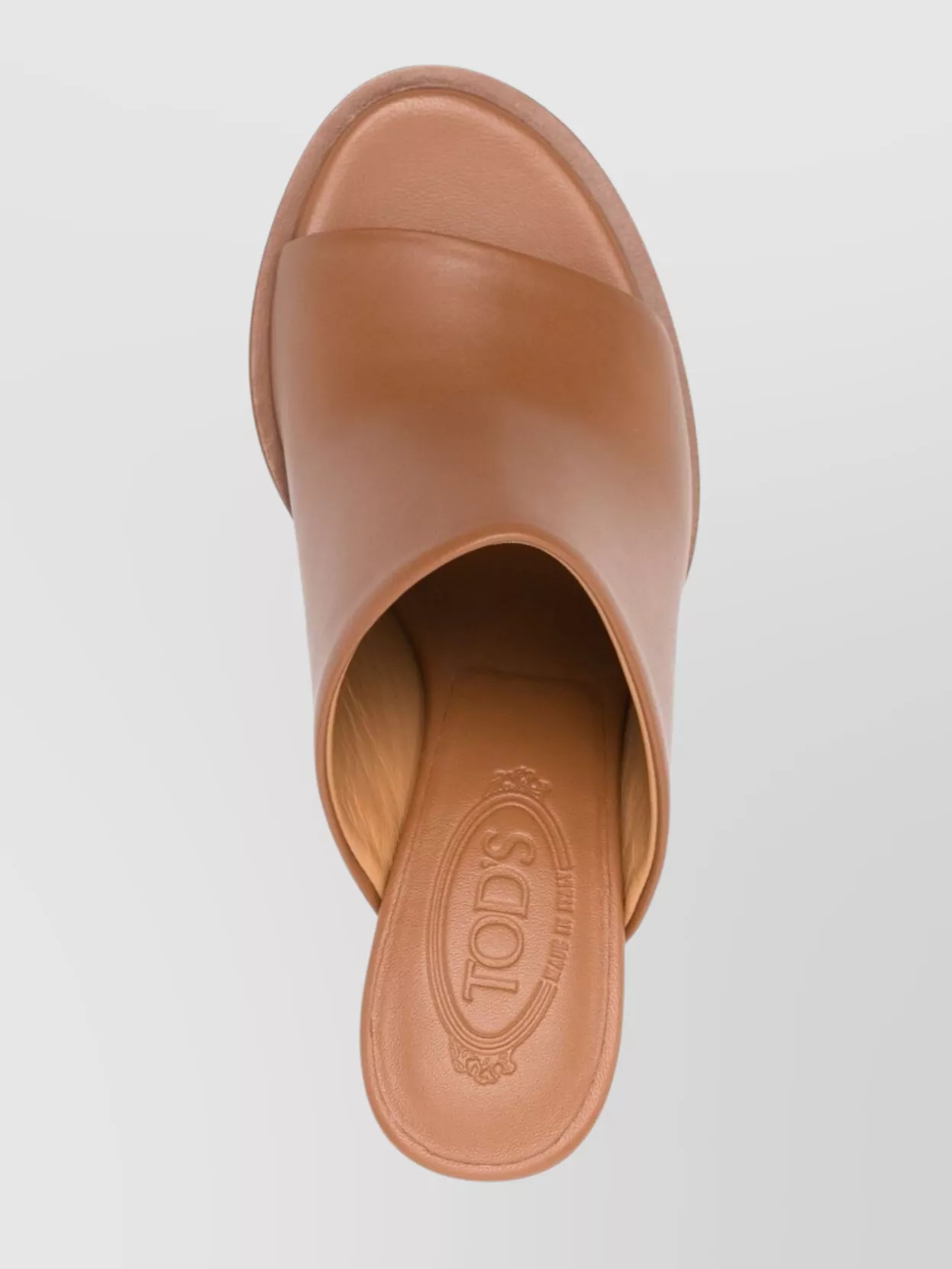Tod's Heel Mules Leather Round Toe