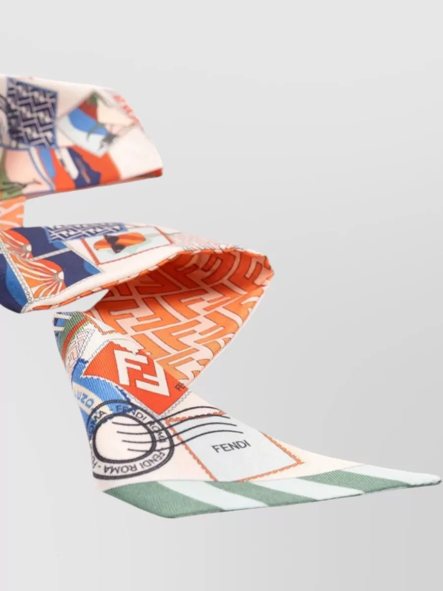 Fendi Silk Printed Bandeau