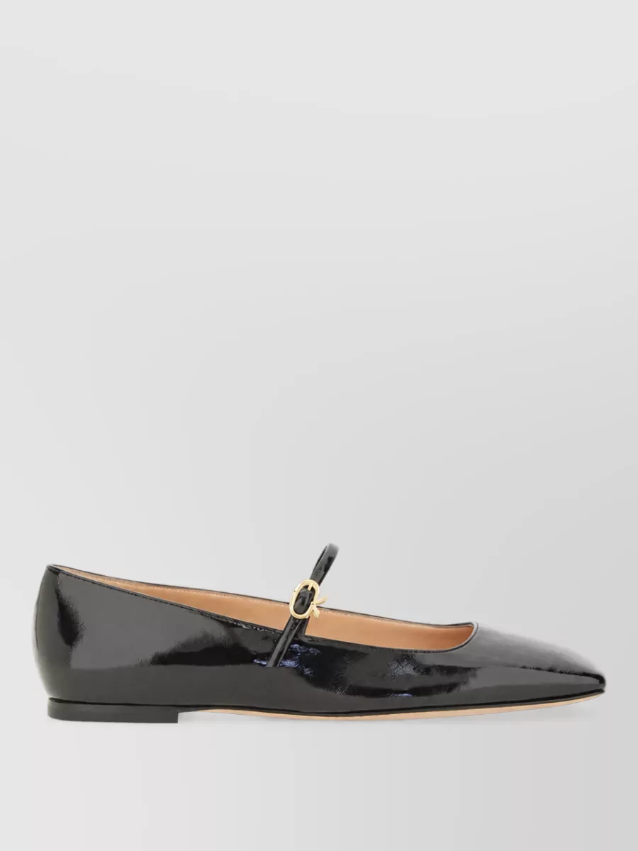 Gianvito Rossi Leather Ballerina Shoes