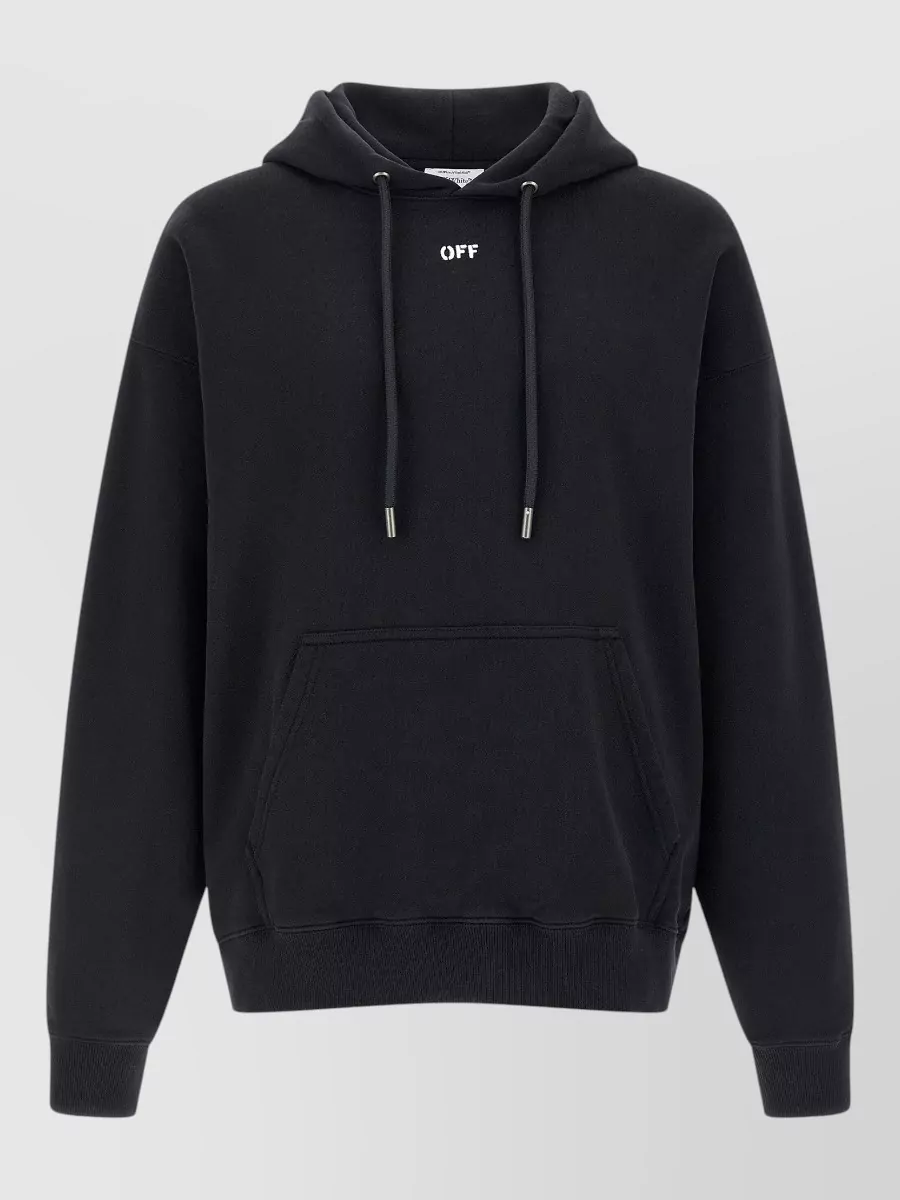 Off-White cotton printed hoodie