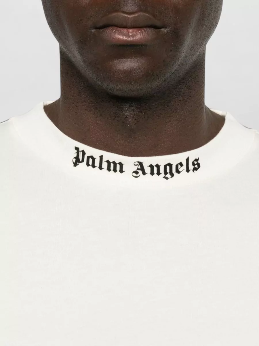 Palm Angels Cotton Logo Print Oversized T-Shirt