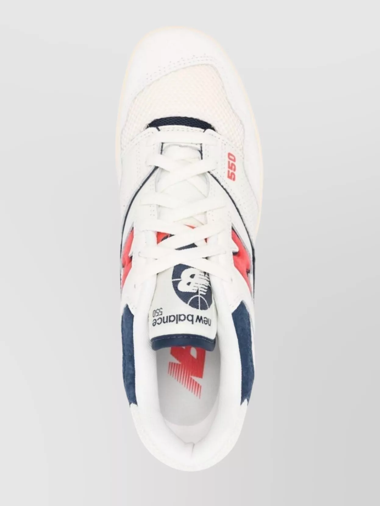 New Balance 550 Sneakers With Contrast Sole And Perforated Toe
