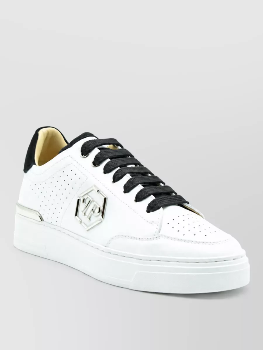 Philipp Plein leather low-top sneakers