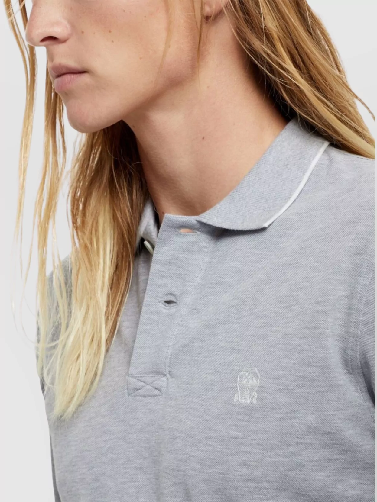 Brunello Cucinelli Cotton Piqué Logo Polo Shirt