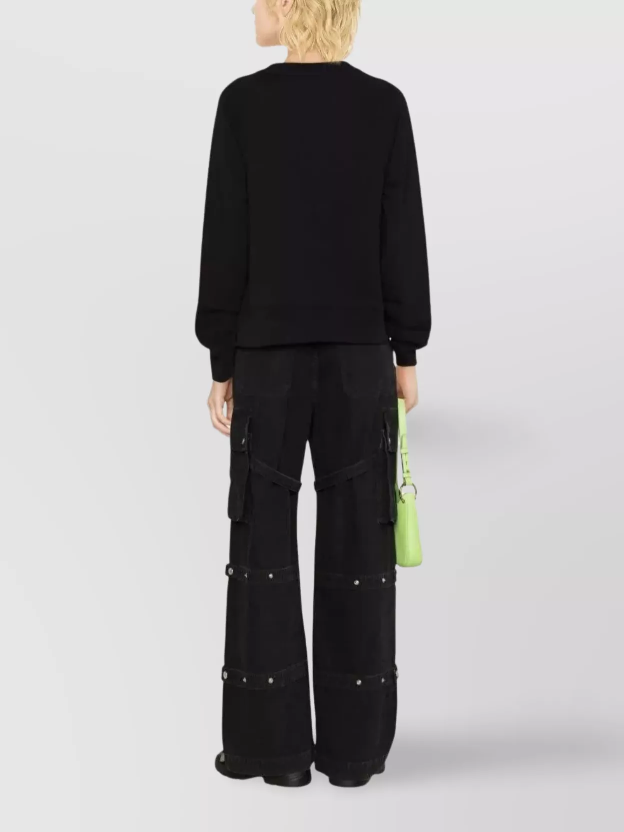 Moschino Crew Neck Knitwear Long Sleeve Ribbed Style