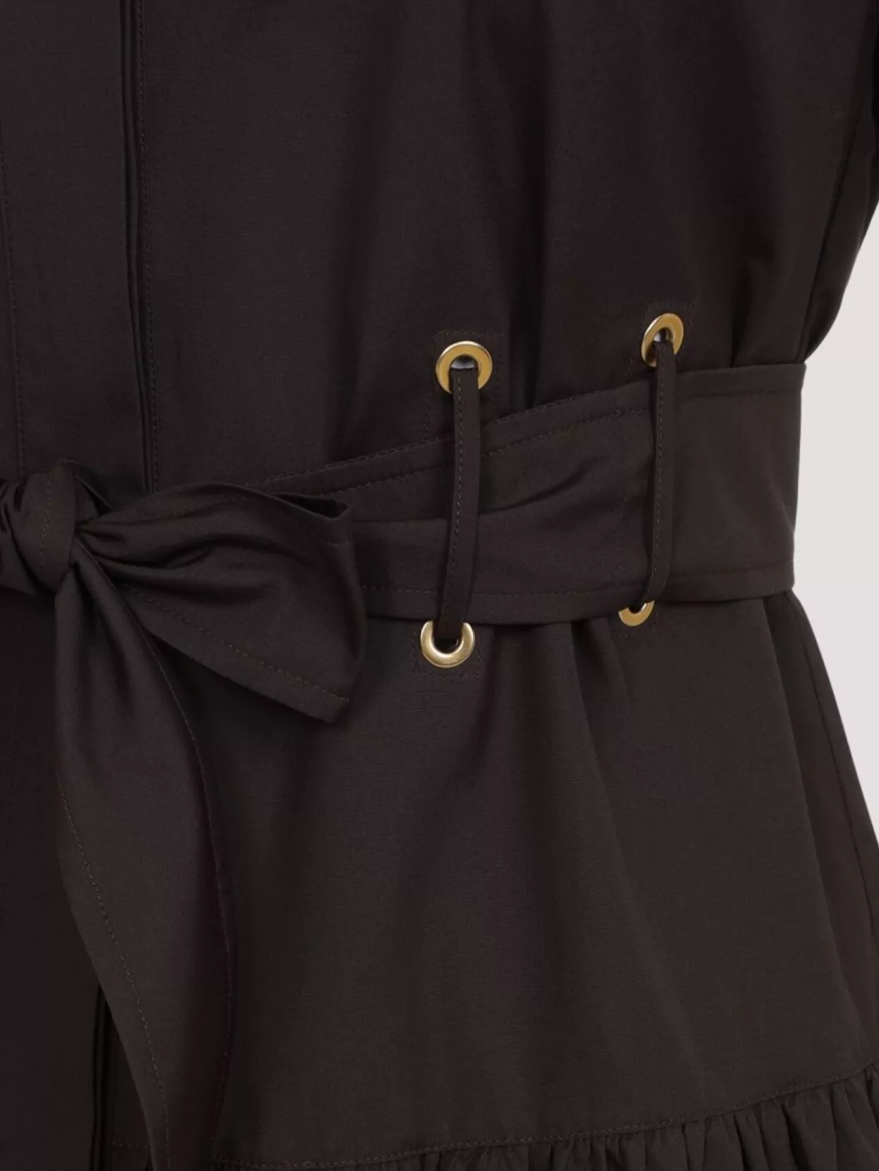 Max Mara Womens Agoraio Short-sleeves Cotton-poplin Maxi Dress Coffee