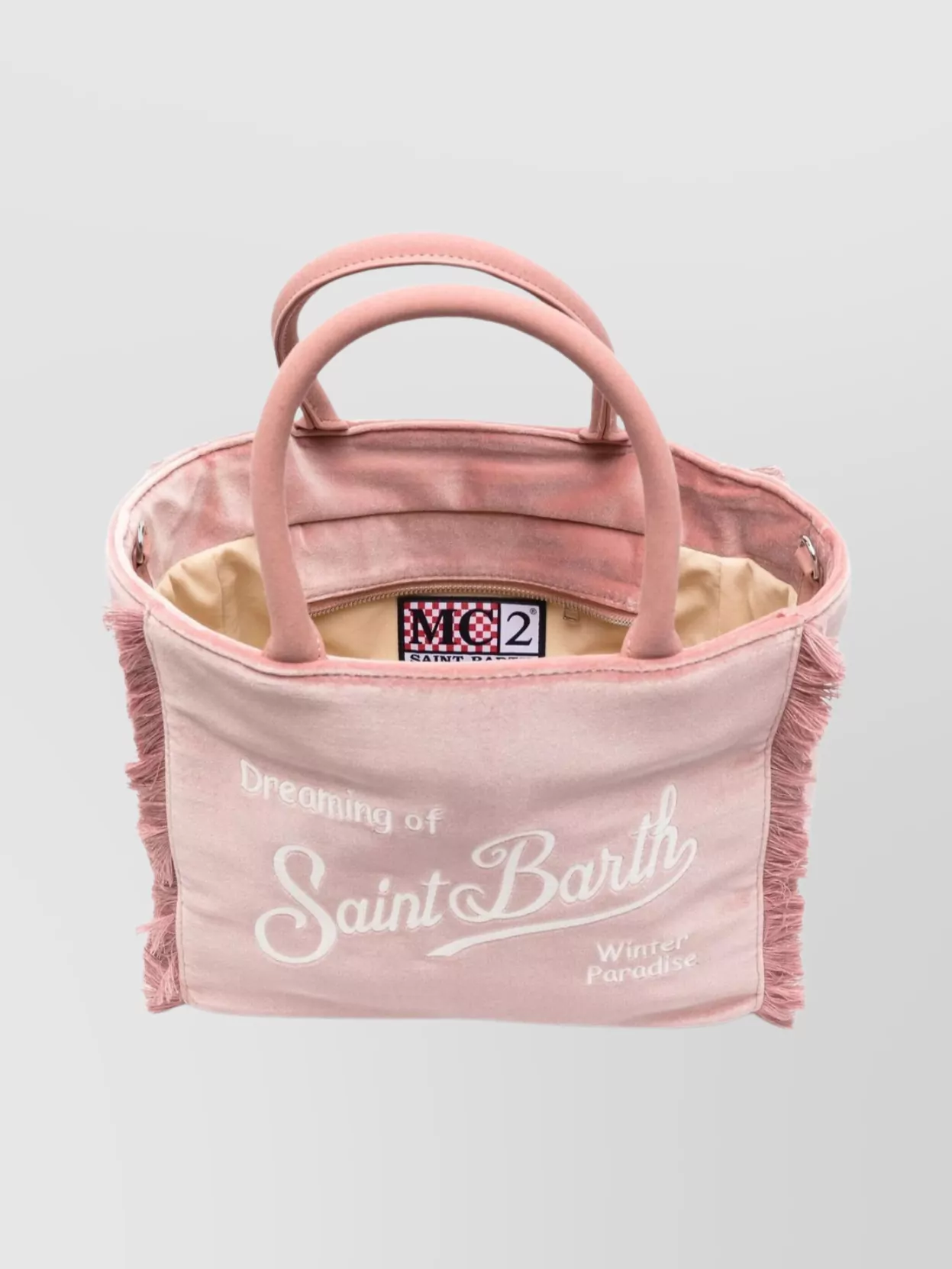 Mc2 Saint Barth Tote Bag With Fringe And Top Handles