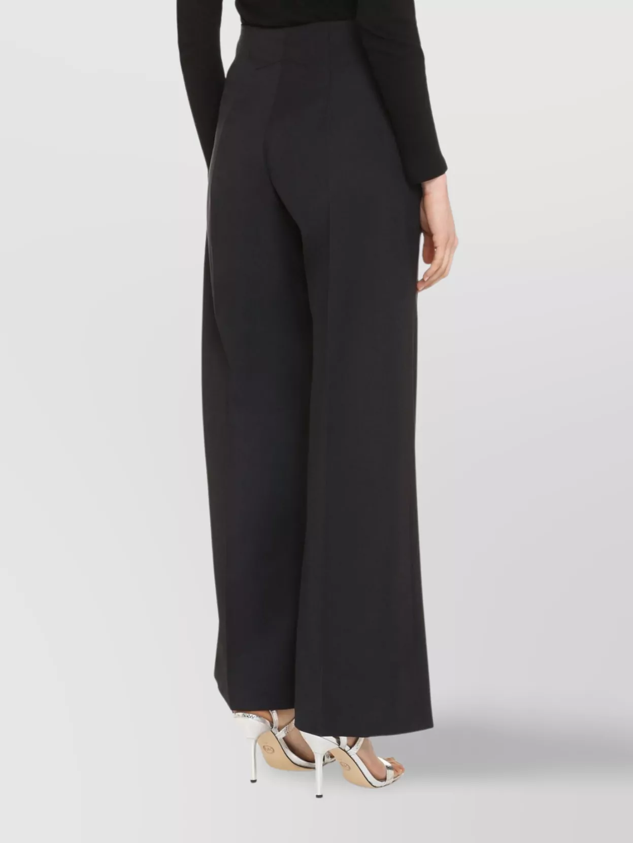 Patou Wide-leg High Waist Wool Trousers