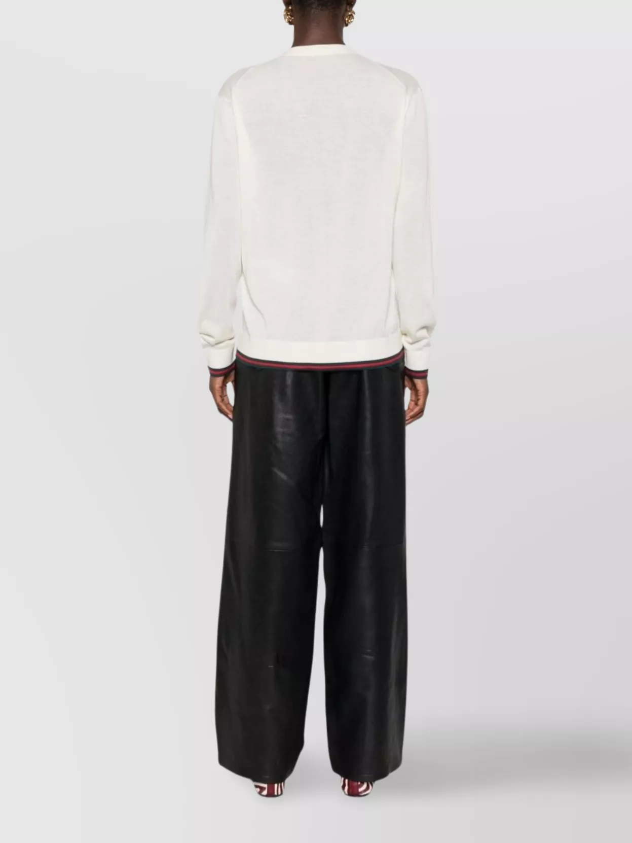 Gucci Cashmere Silk Blend Long Sleeve Cardigan