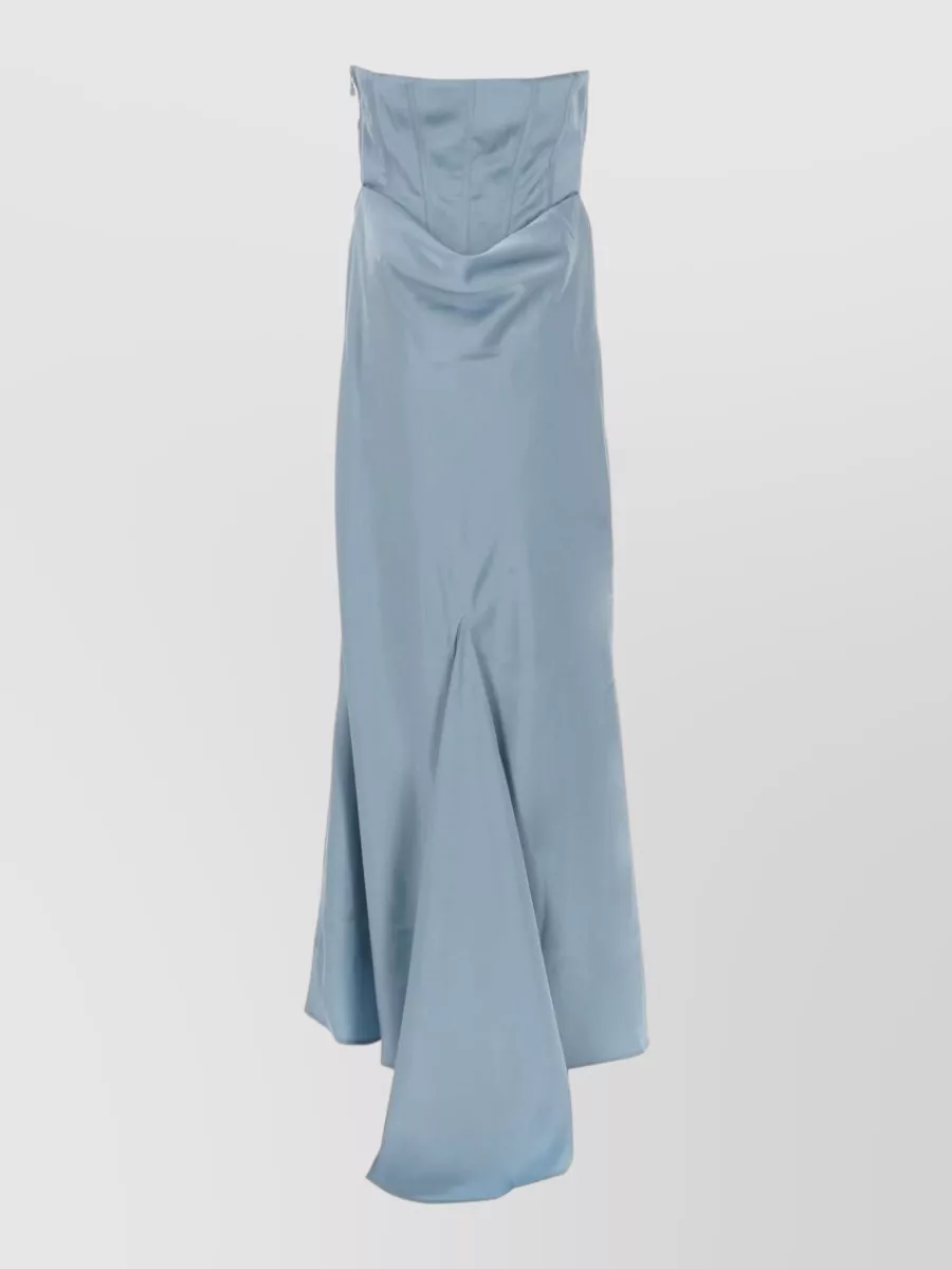 Rotate Satin Corset Maxi Dress