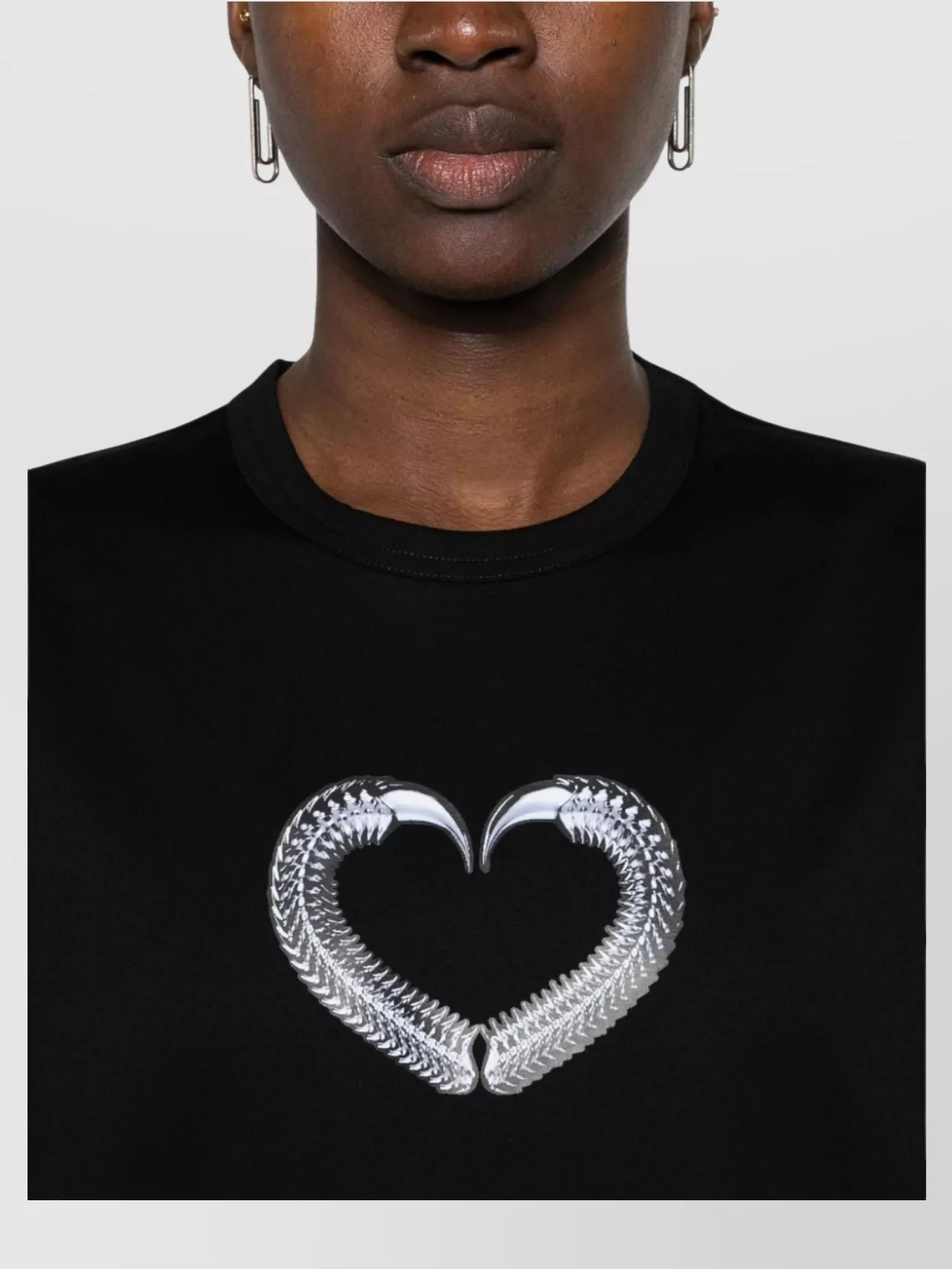 Junya Watanabe Heart Graphic Cotton T-Shirt