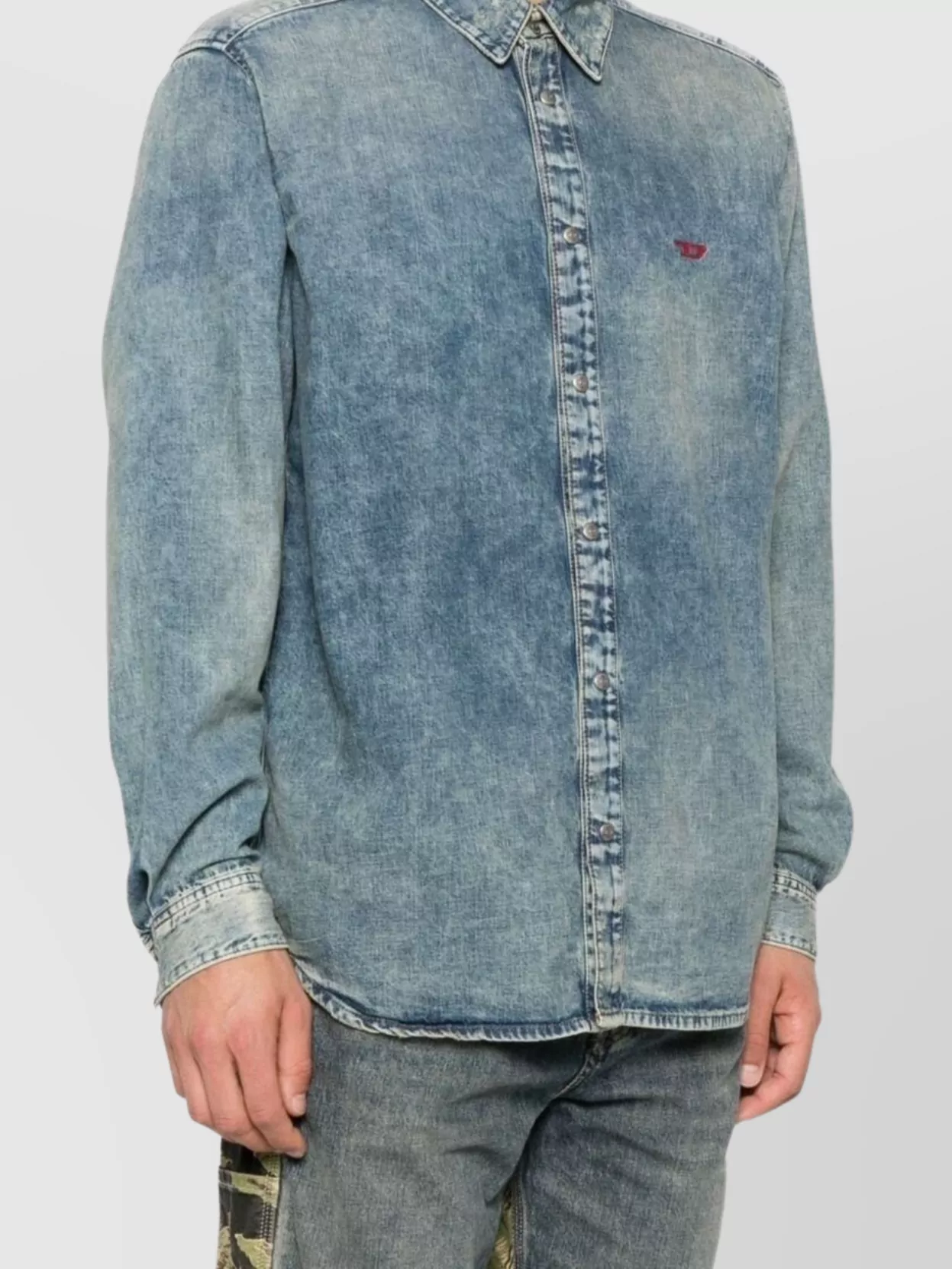 Diesel Shirt Casual Button-Down Collar