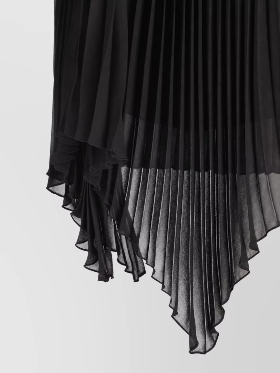 Valentino Garavani Silk Pleated Midi Skirt