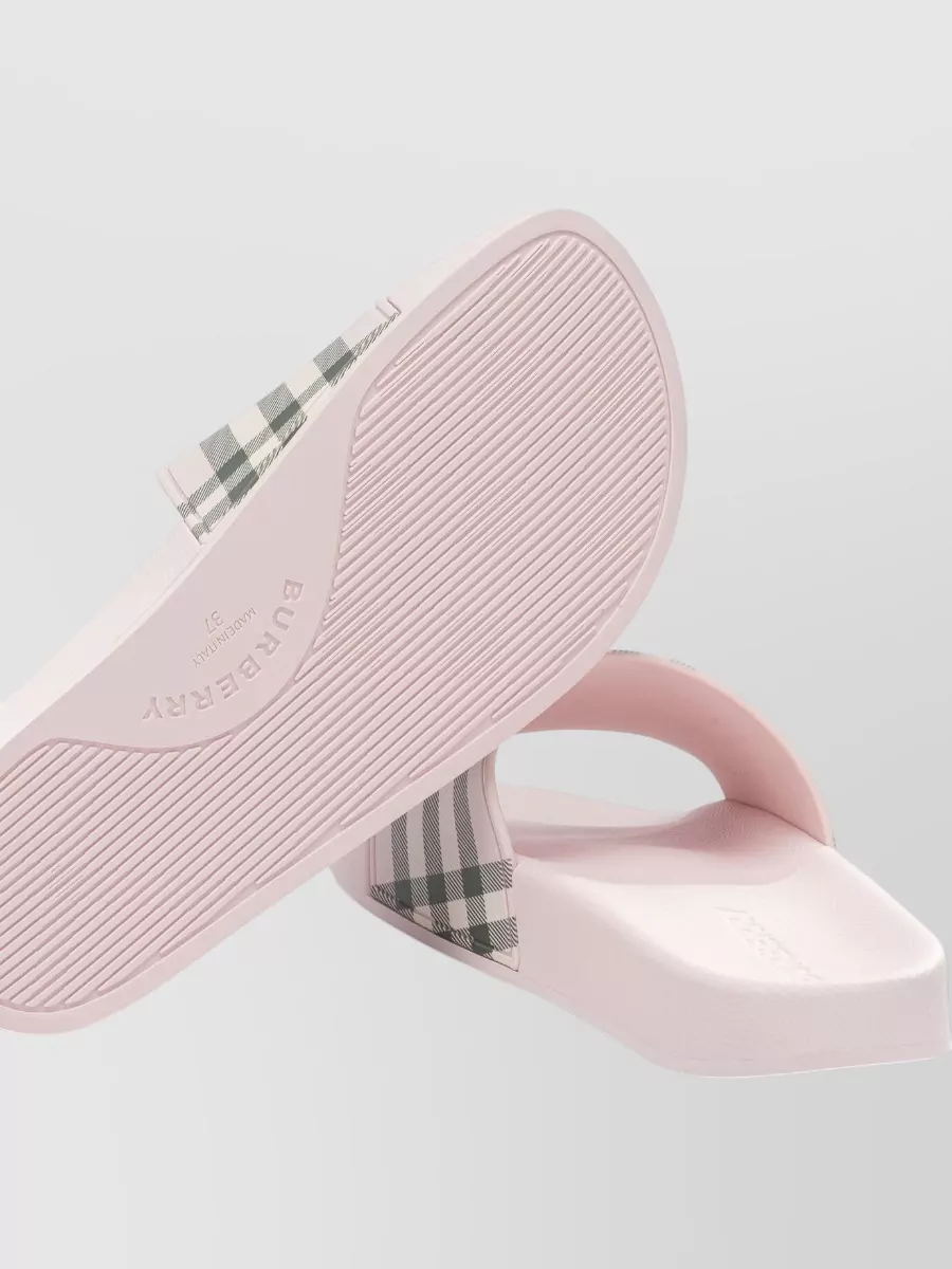 Burberry Check Slides