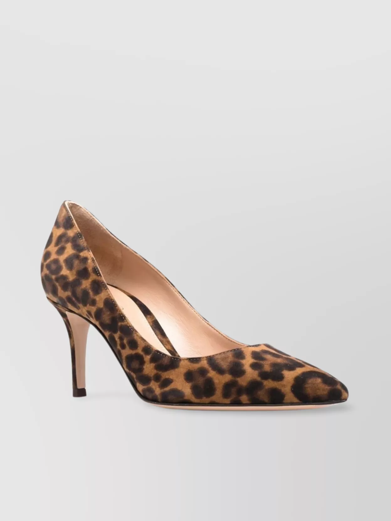 Gianvito Rossi Leopard Print Stiletto Heel Pumps
