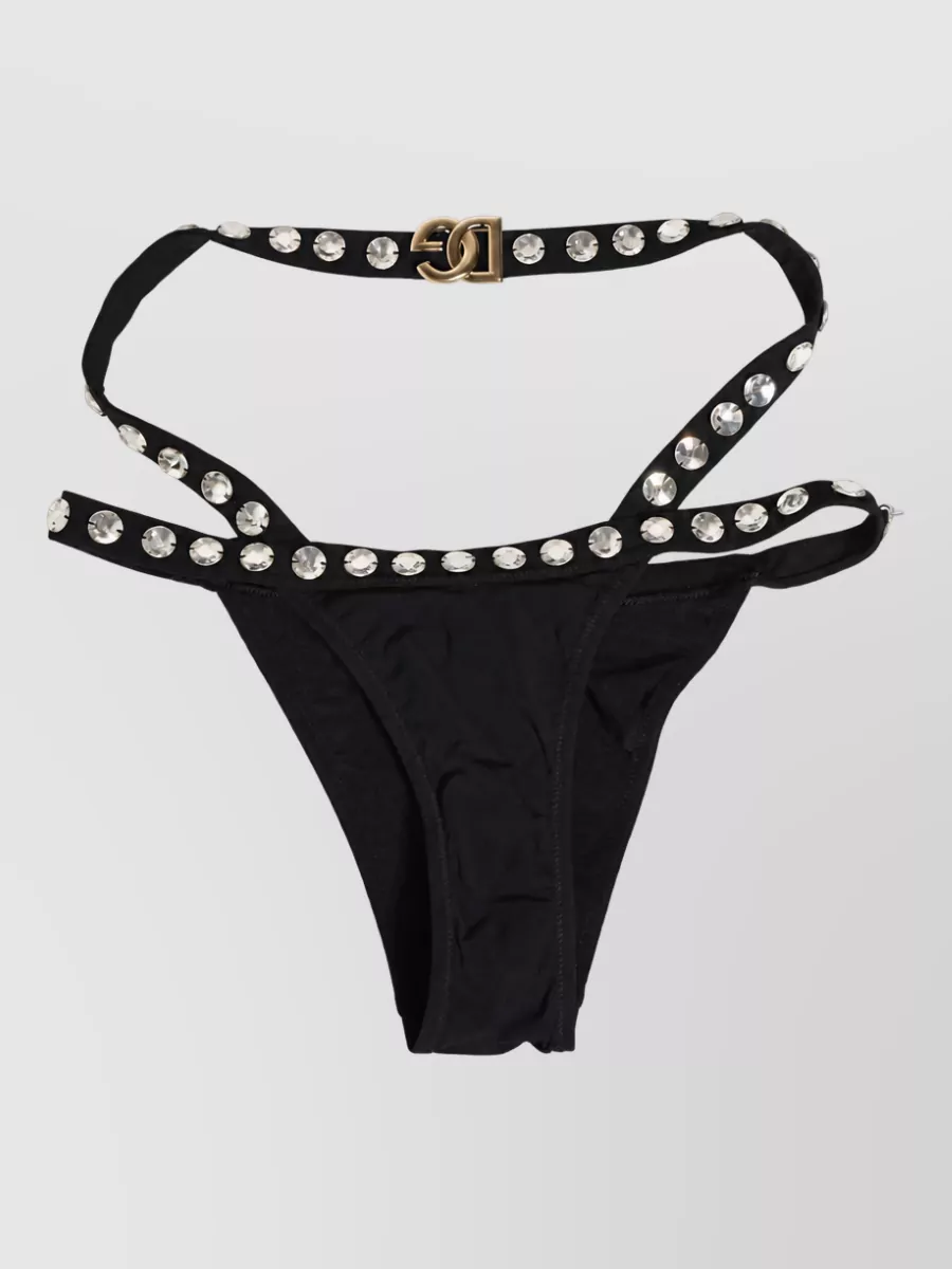 Dolce&Gabbana crystal-embellished bikini bottoms