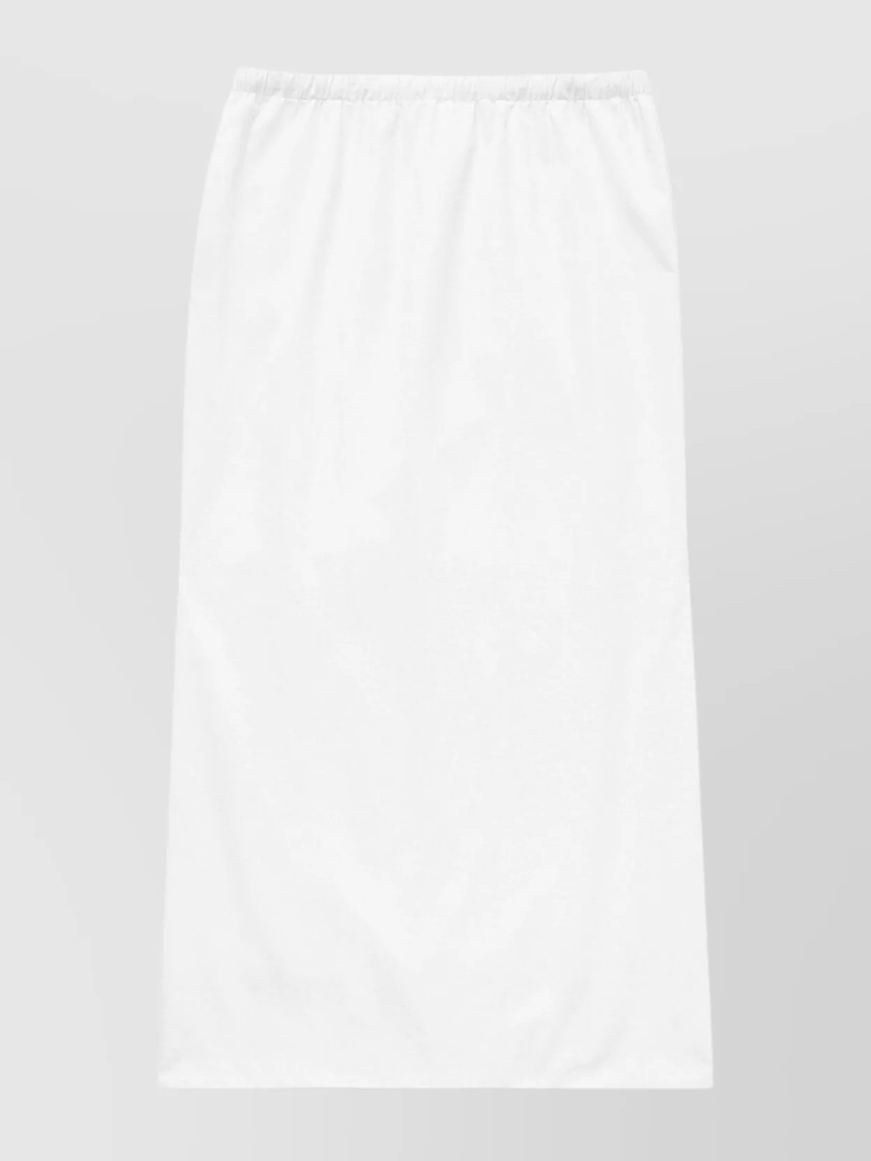 1989 Studio Long Drawstring Elastic Waistband Skirt In White