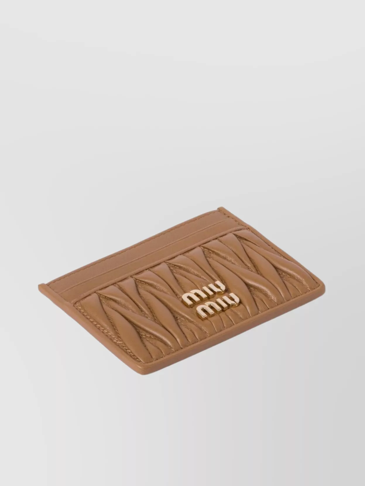 Miu Miu Quilted Nappa Leather Card Holder