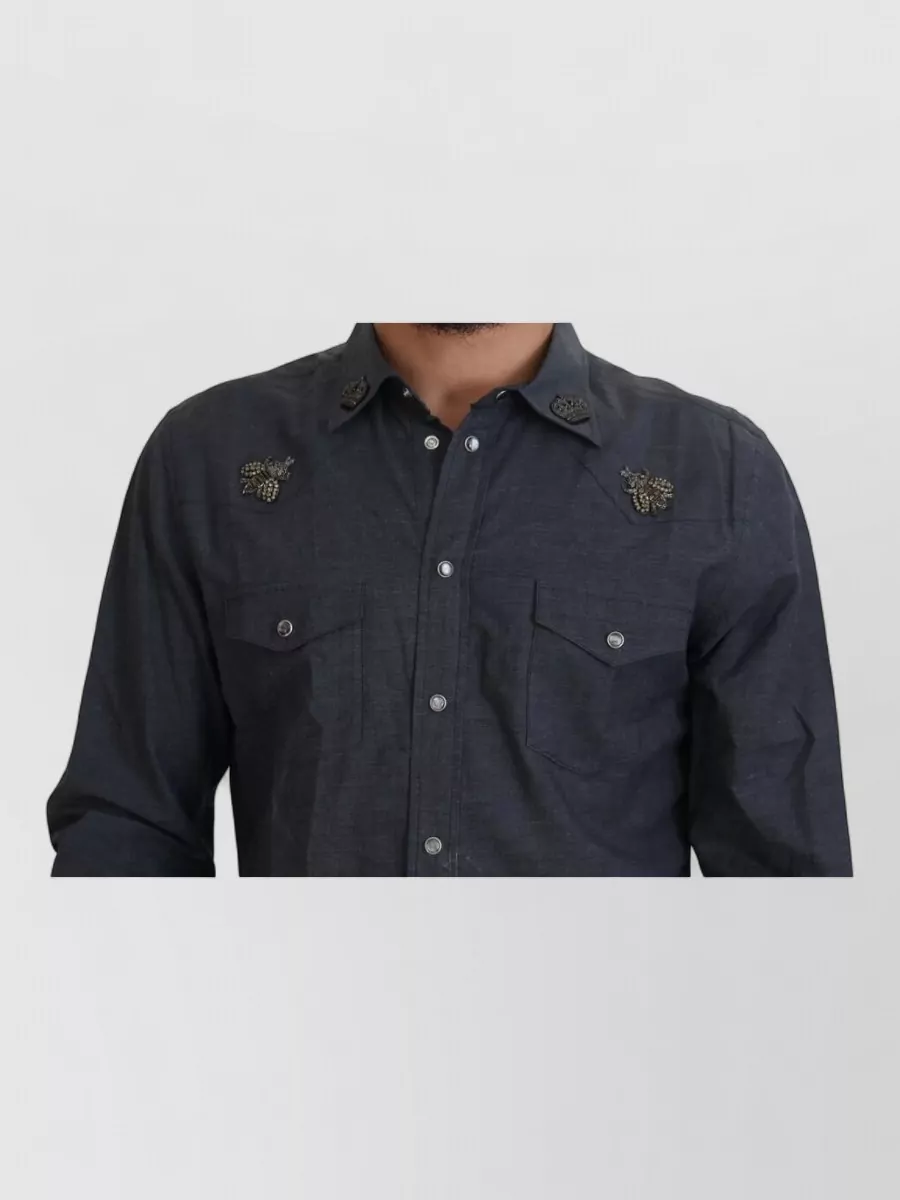 Dolce&Gabbana Denim Slim-Fit Shirt