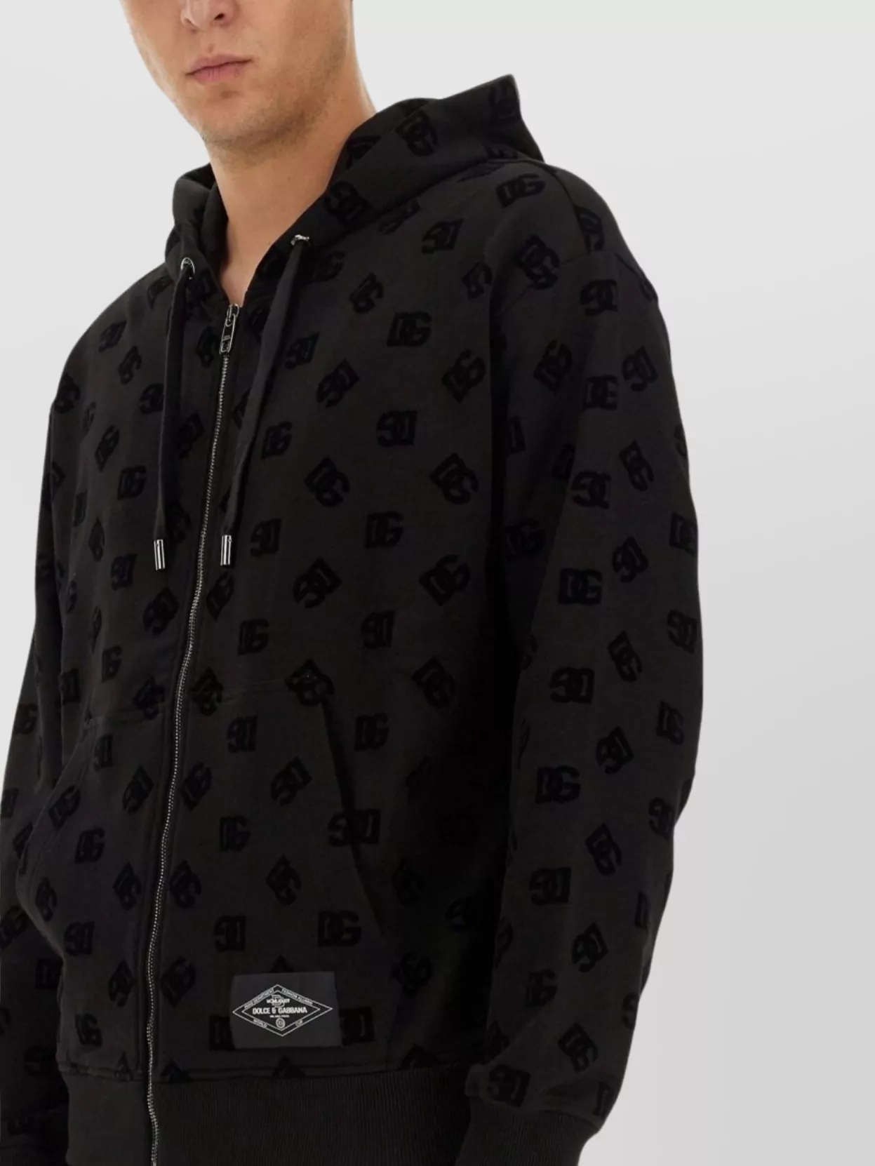 Dolce&Gabbana Logo Print Hooded Sweatshirt