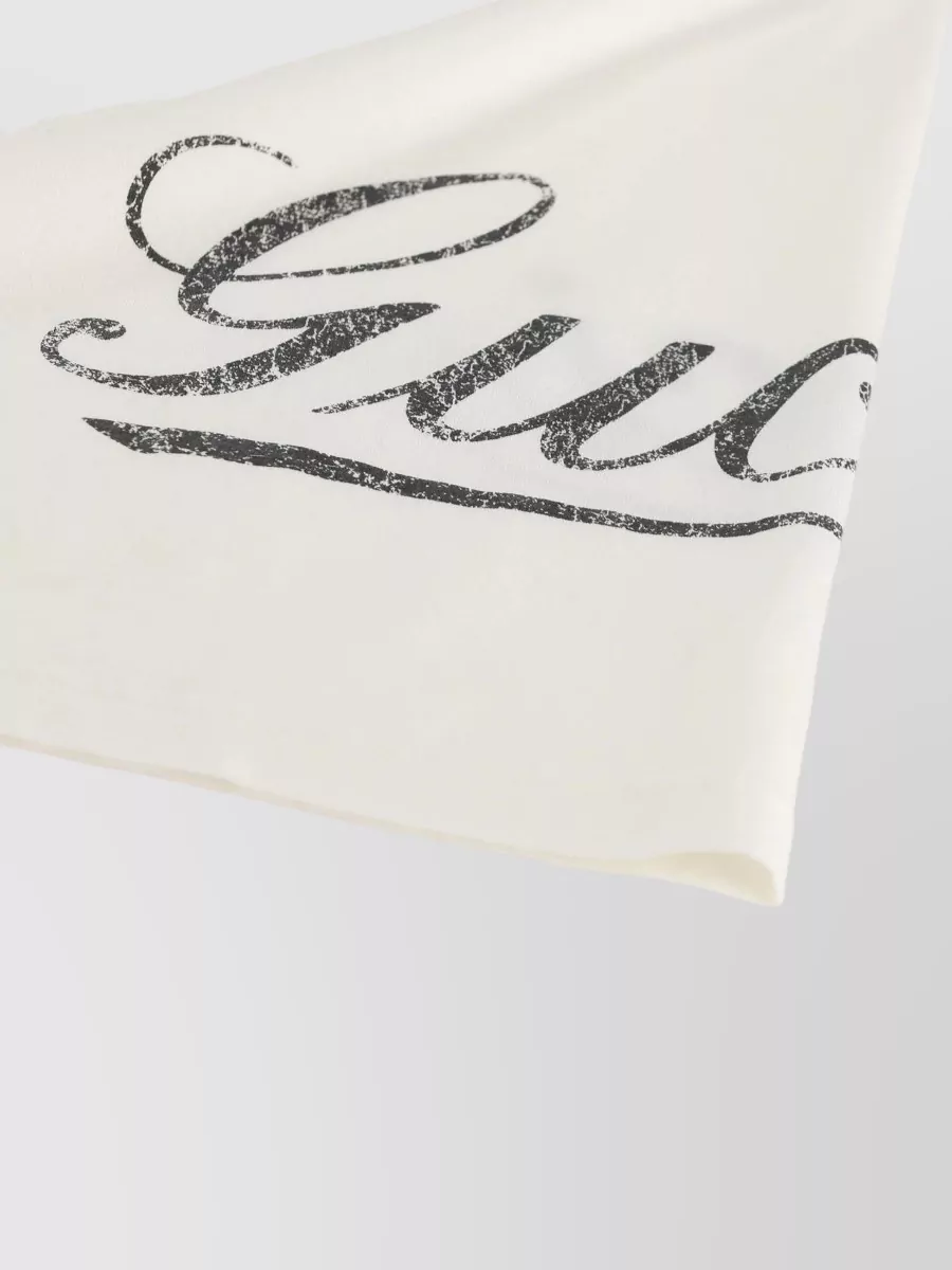 Gucci Cotton Logo Print Short Sleeve T-Shirt