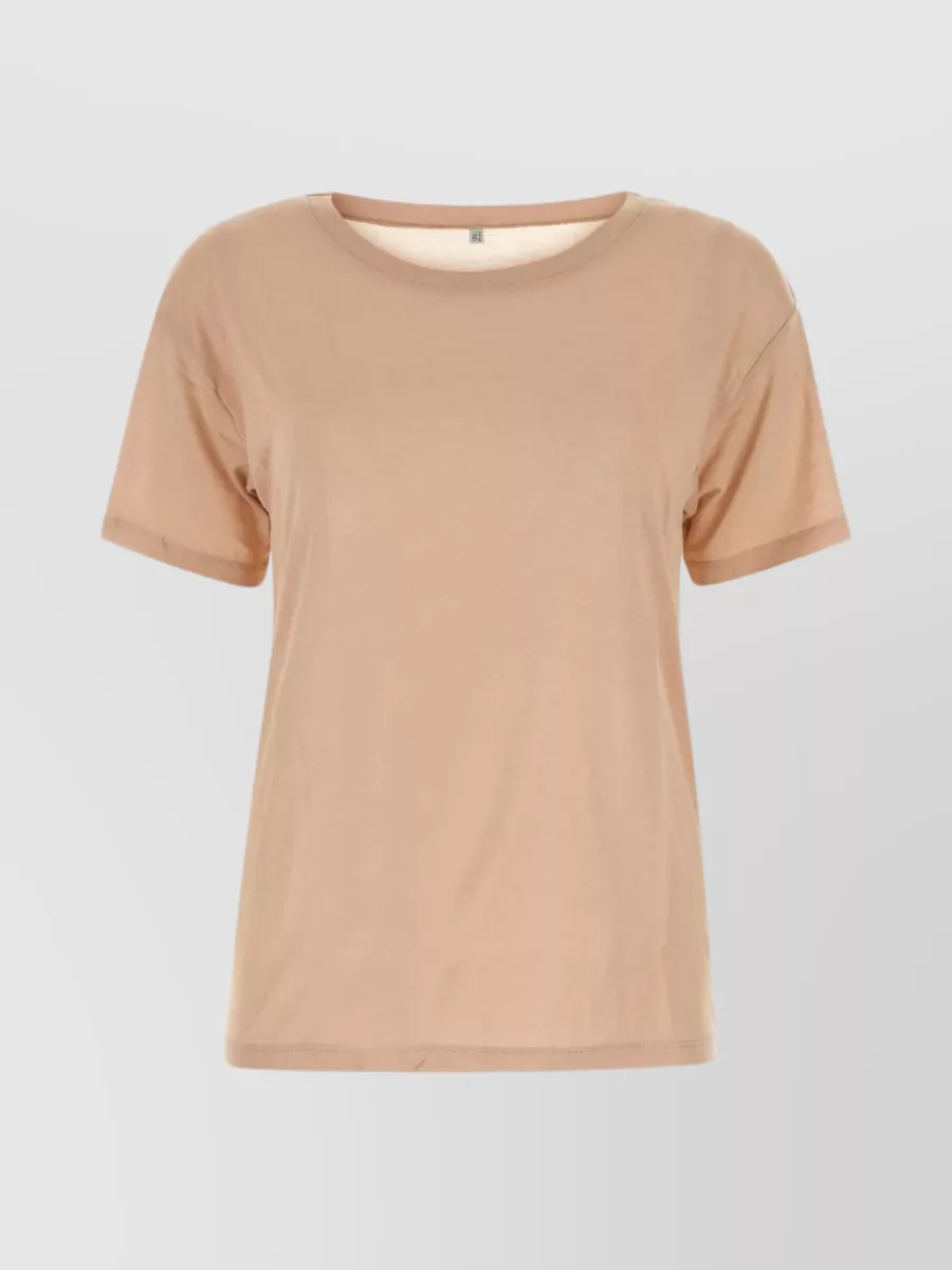 Shop Baserange Bamboo Tolo Short Sleeve T-shirt In Cream
