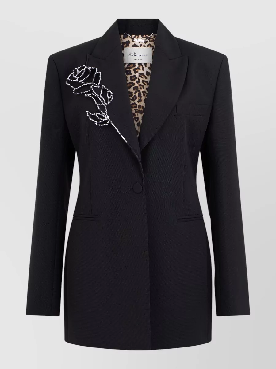 Blumarine virgin wool single-breasted blazer
