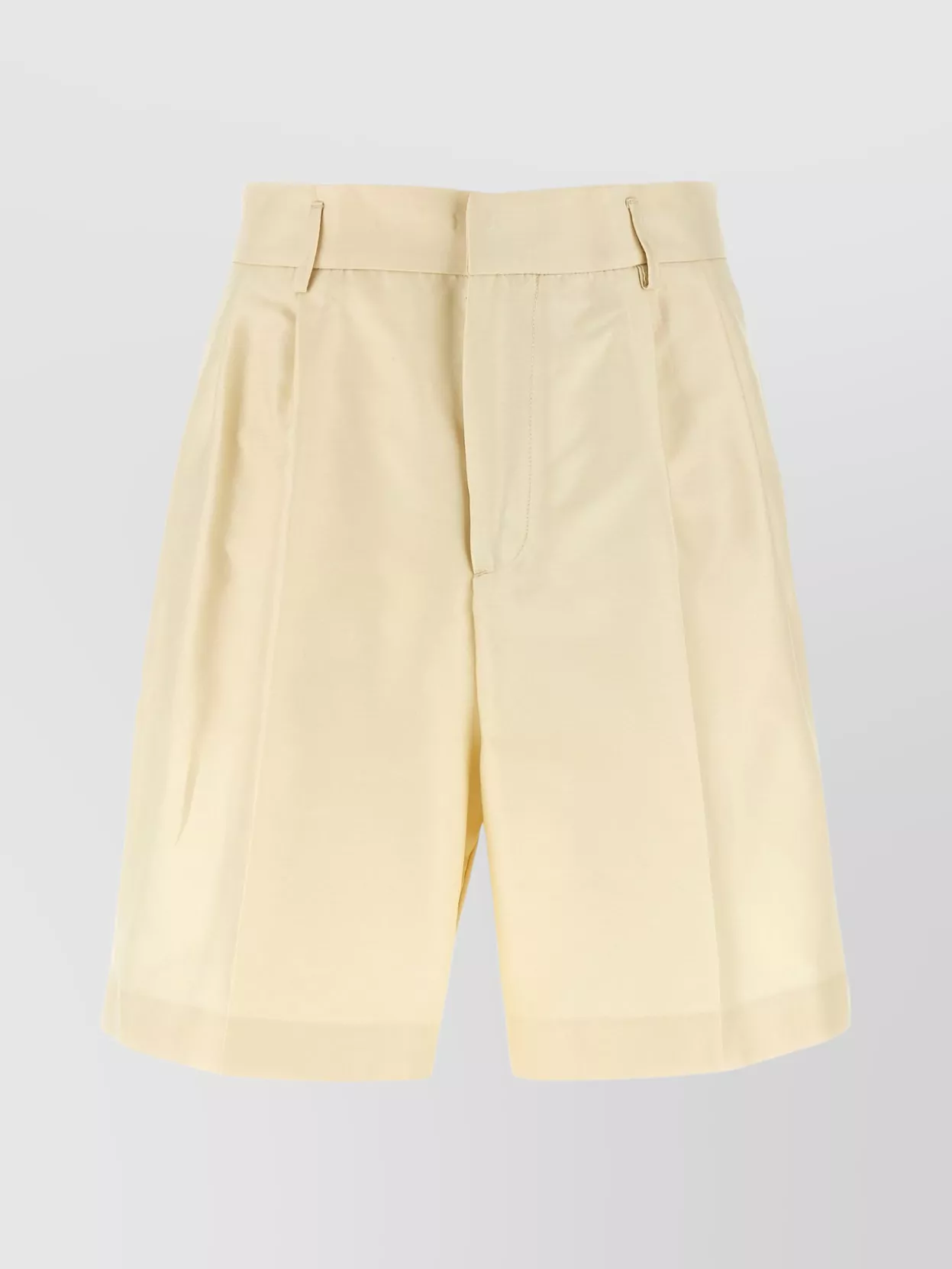 Fabiana Filippi Silk Cotton Bermuda Shorts Bermuda And Short Beige
