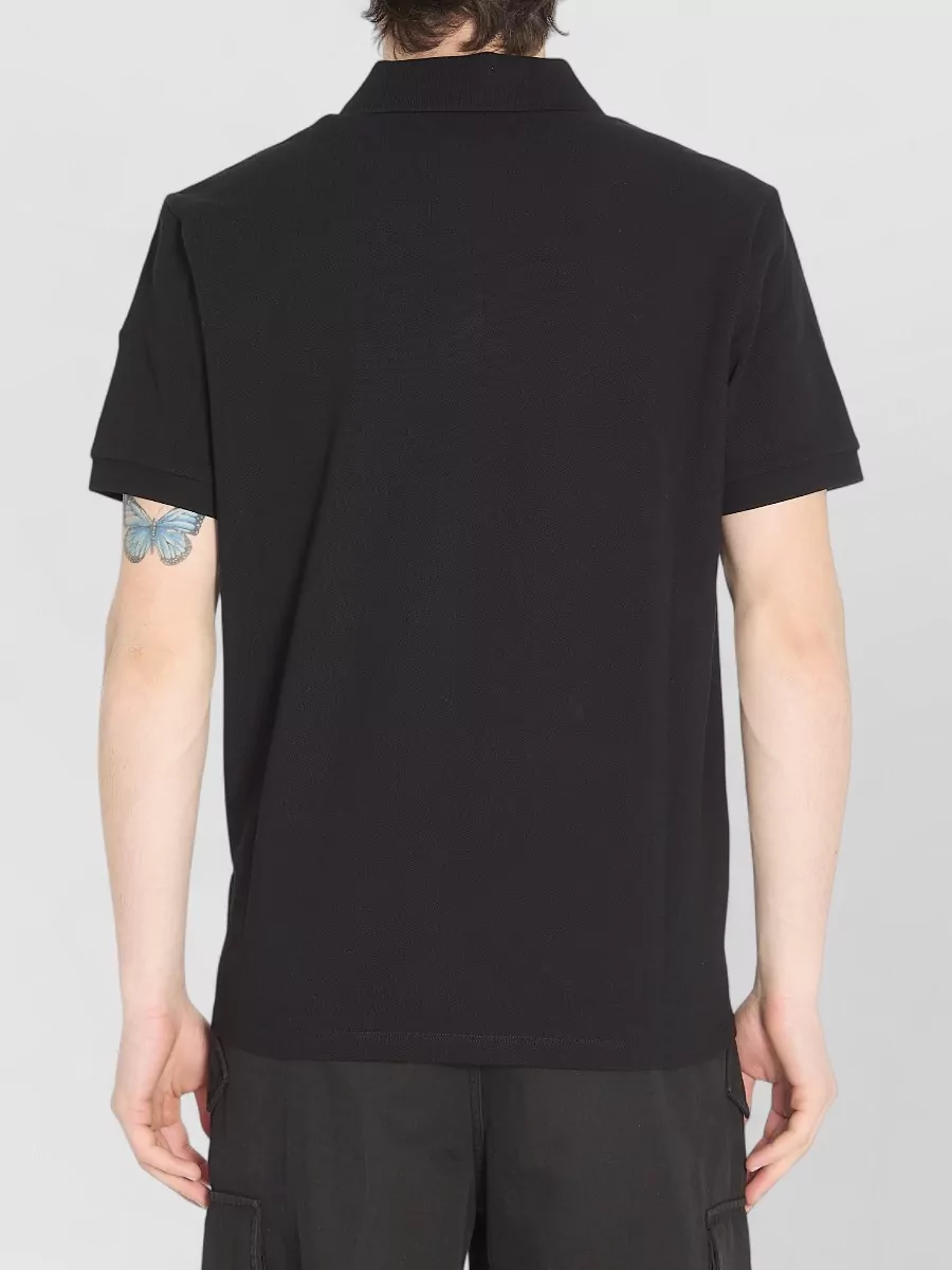 Moncler Cotton Piqué Polo Shirt Regular Fit