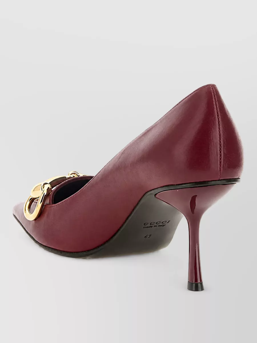 Gucci Leather Boulevard Pumps