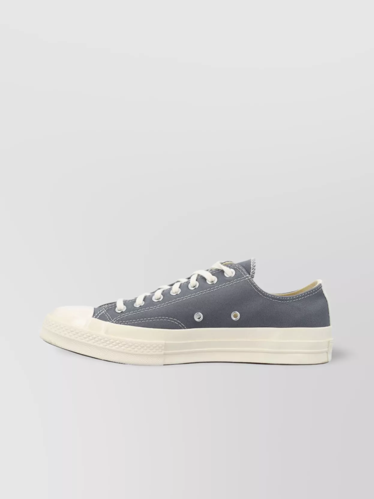 COMME DES GARÇONS HEART PRINT CANVAS SNEAKERS