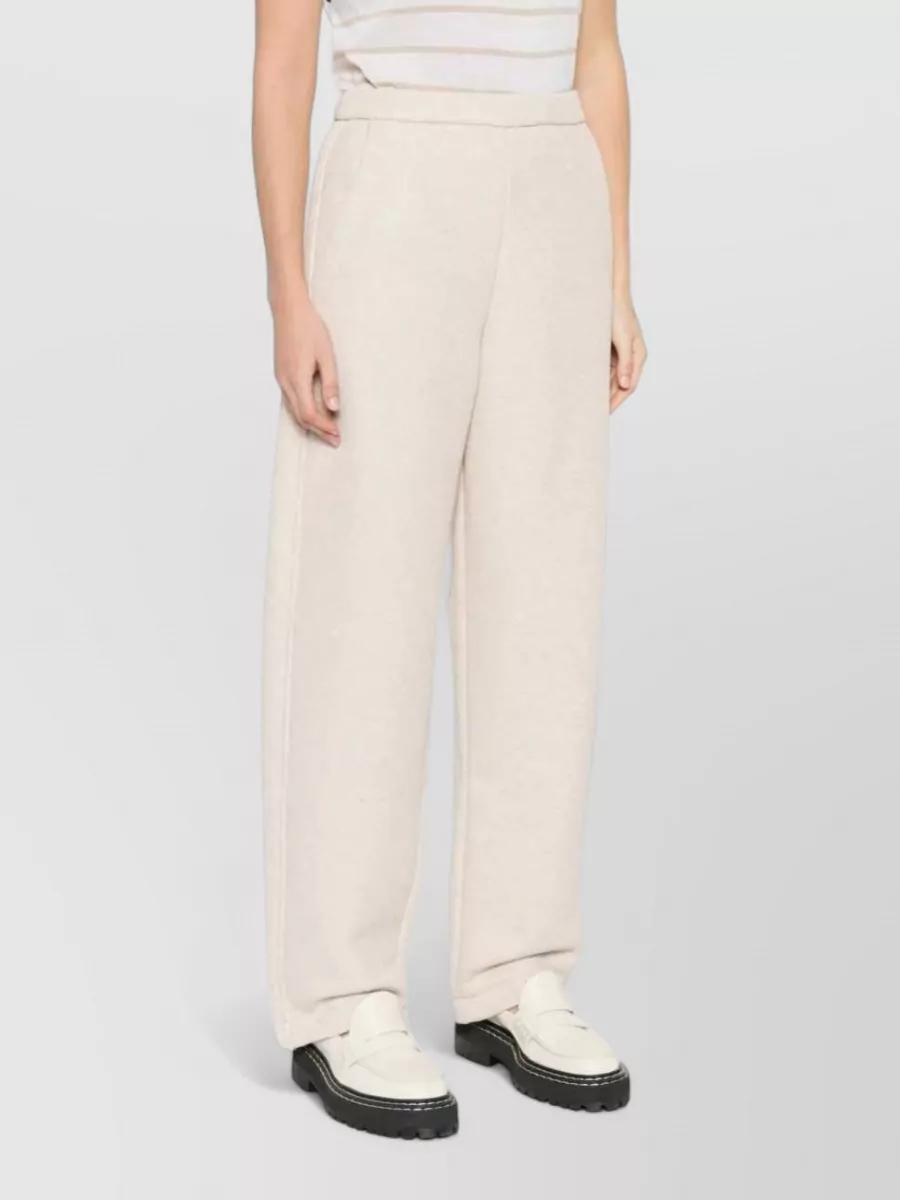 Max Mara Embossed Cotton Trousers