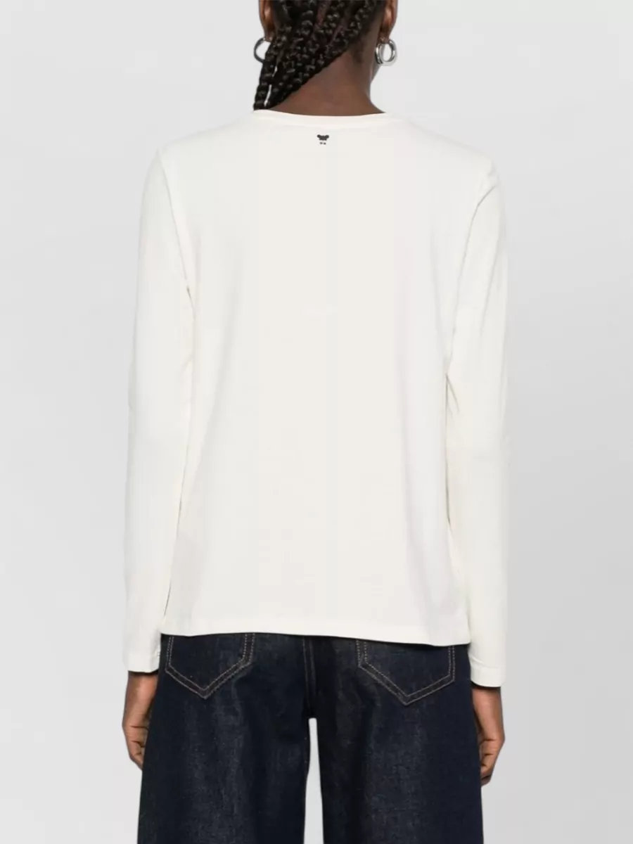 Weekend Max Mara Crew Neck Top Graphic Sequin Detail