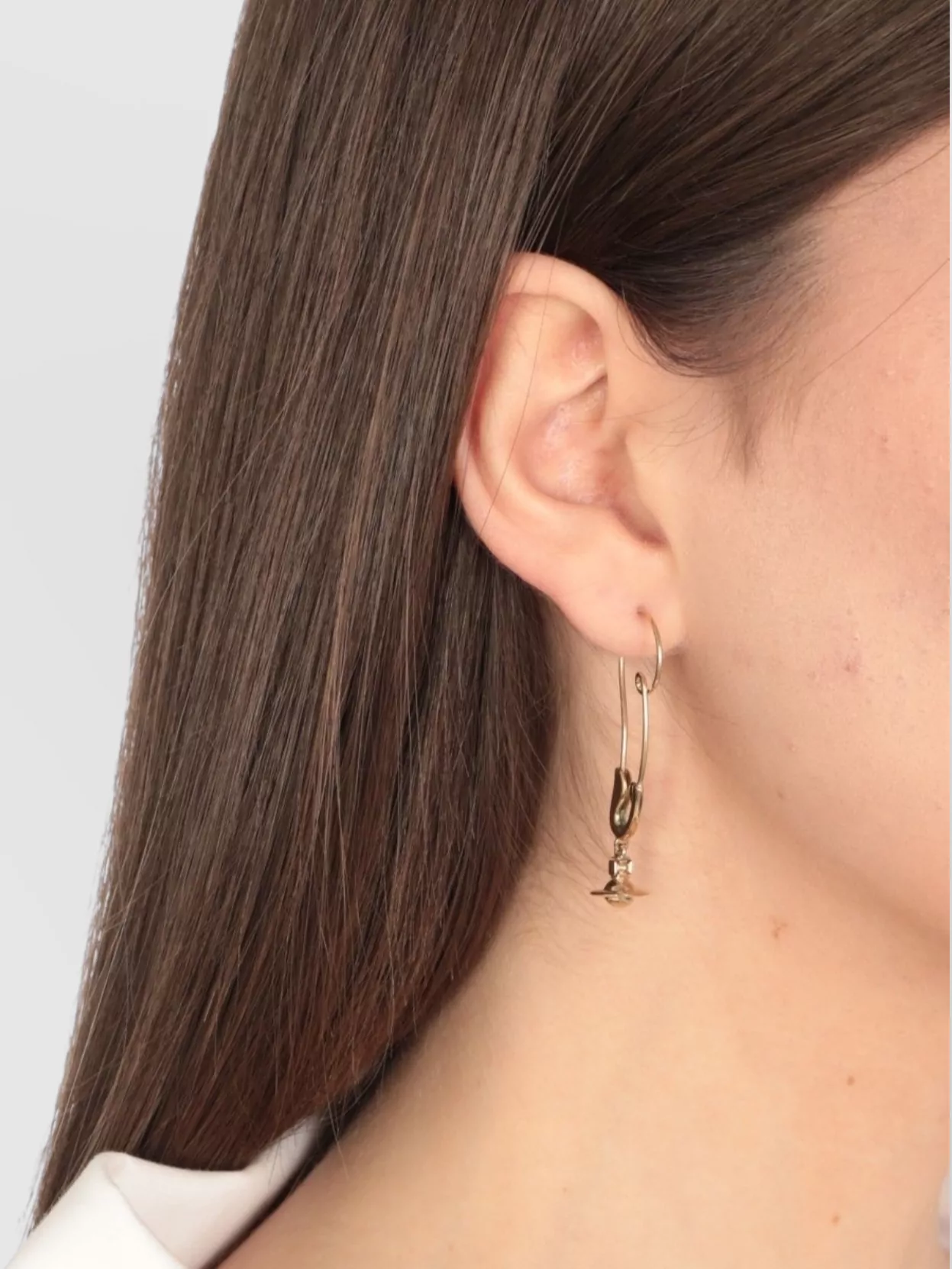 Vivienne Westwood Orb Pendant Hoop Dangle Earrings