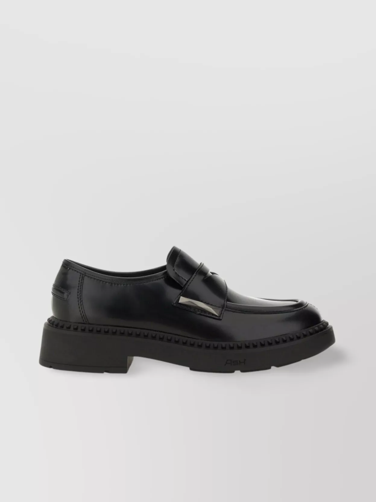 Ash Chunky Sole Loafer Glossy Finish