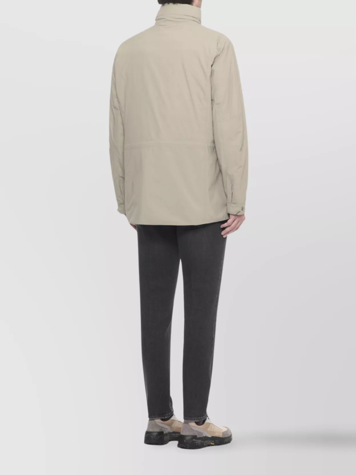 K-Way Long Down Jacket With Hood And Pockets