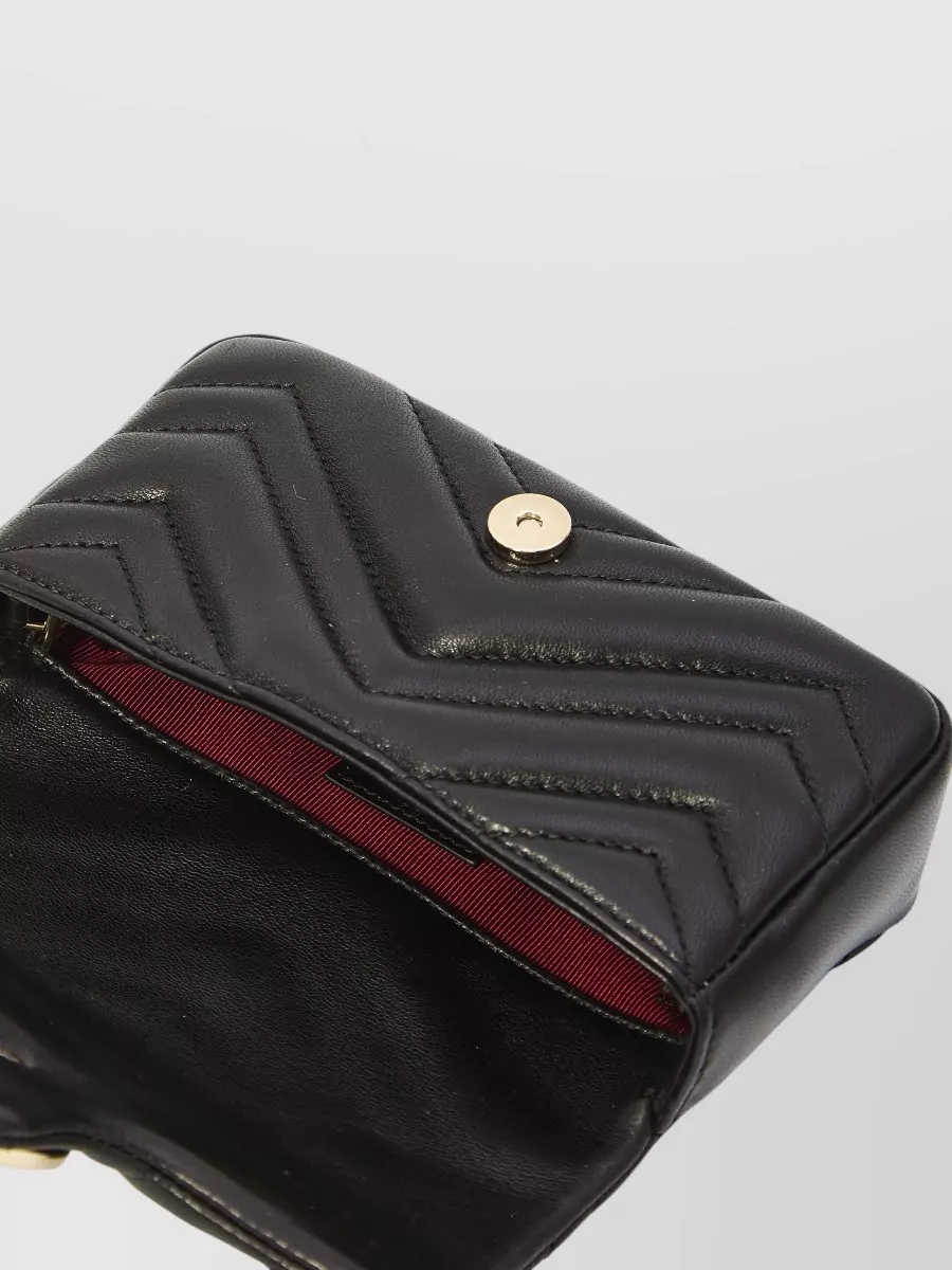 Gucci Marmont Mini Chain Shoulder Leather Bag