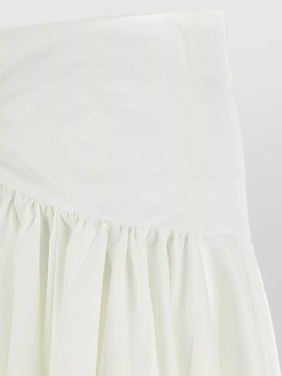 Jacquemus Asymmetric Draped High-Rise Midi Skirt