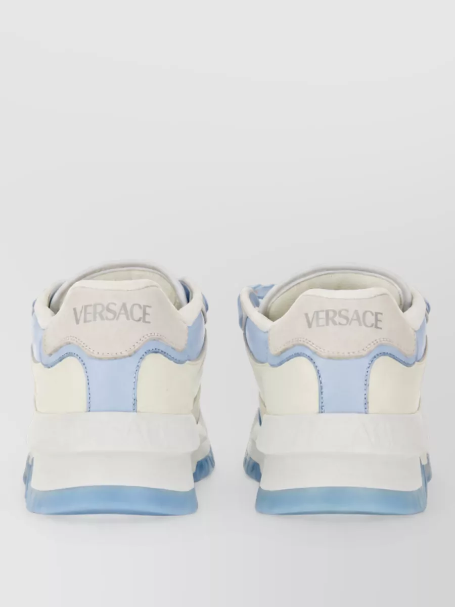 Versace Leather Low-Top Sneakers